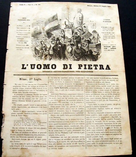 Satira Caricature Giornale Critico Umoristico - L'Uomo di Pietra n. …