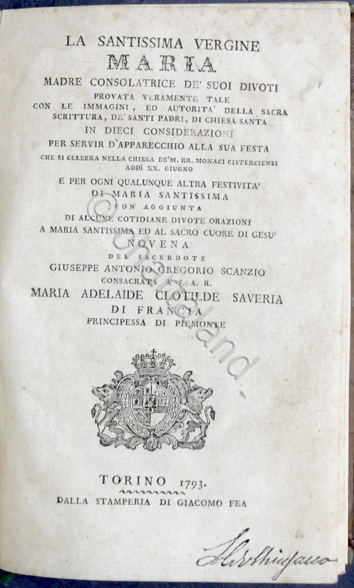 Scanzio - La Santissima Vergine Maria madre consolatrice de' suoi …