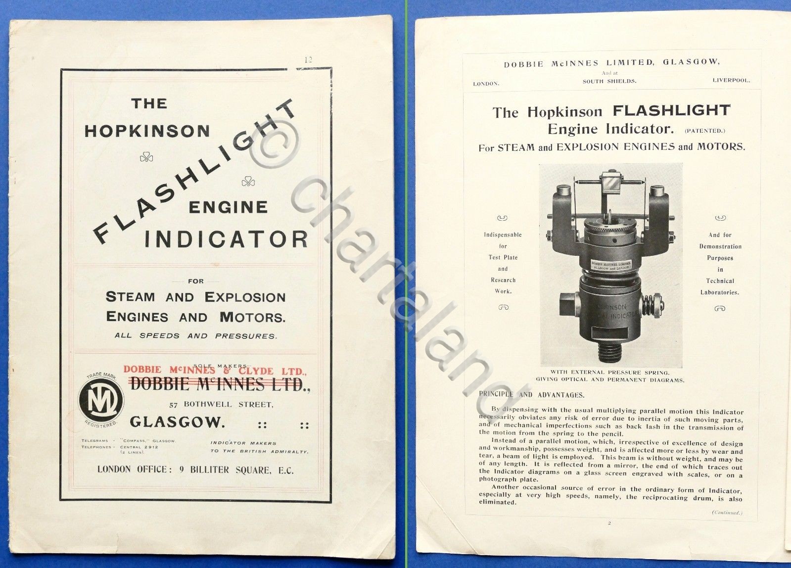 Scienza Tecnica - Brochure The Hopkinson Flashlight Engine Indicator - …
