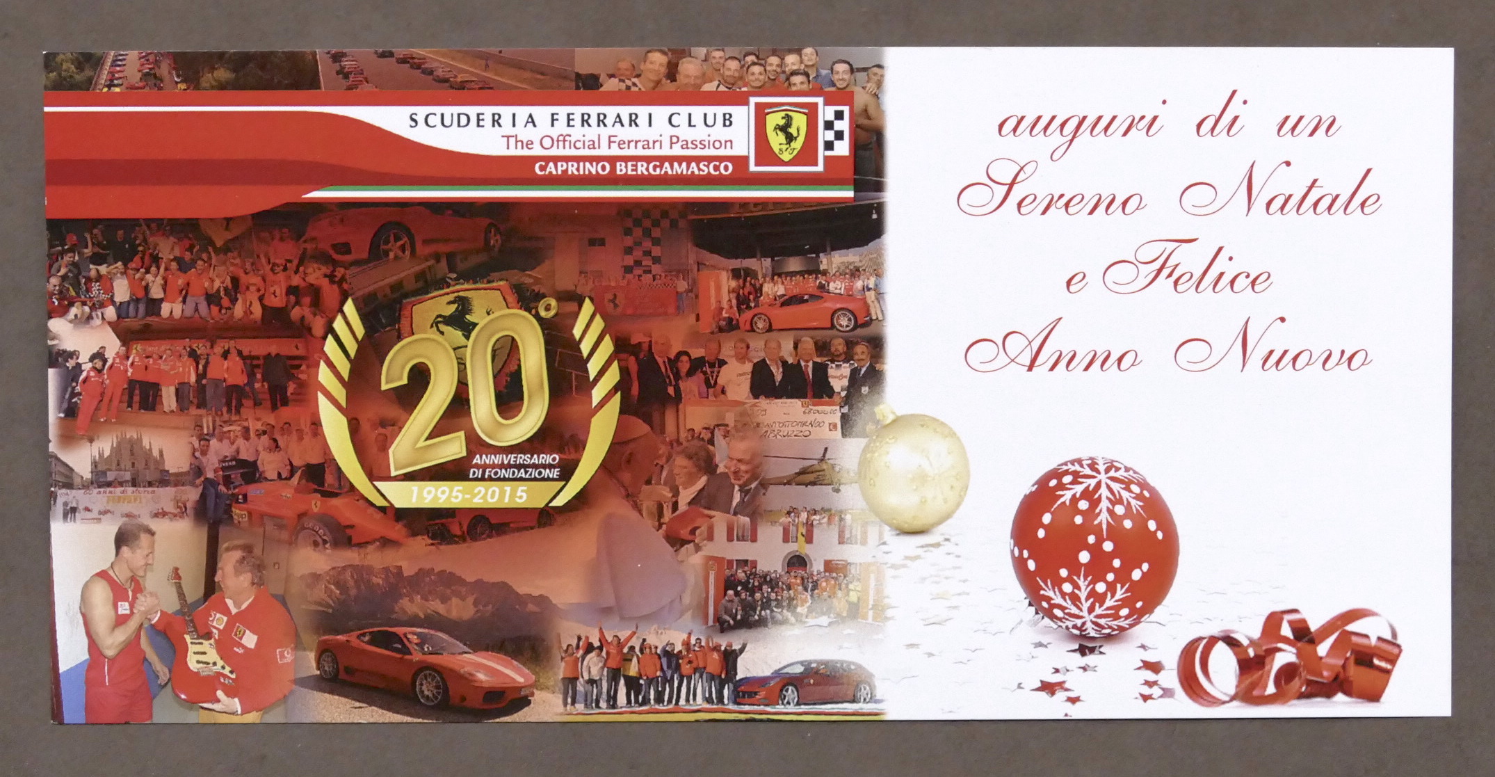 Scuderia Ferrari Club Caprino Bergamasco - Biglietto Auguri di Natale …