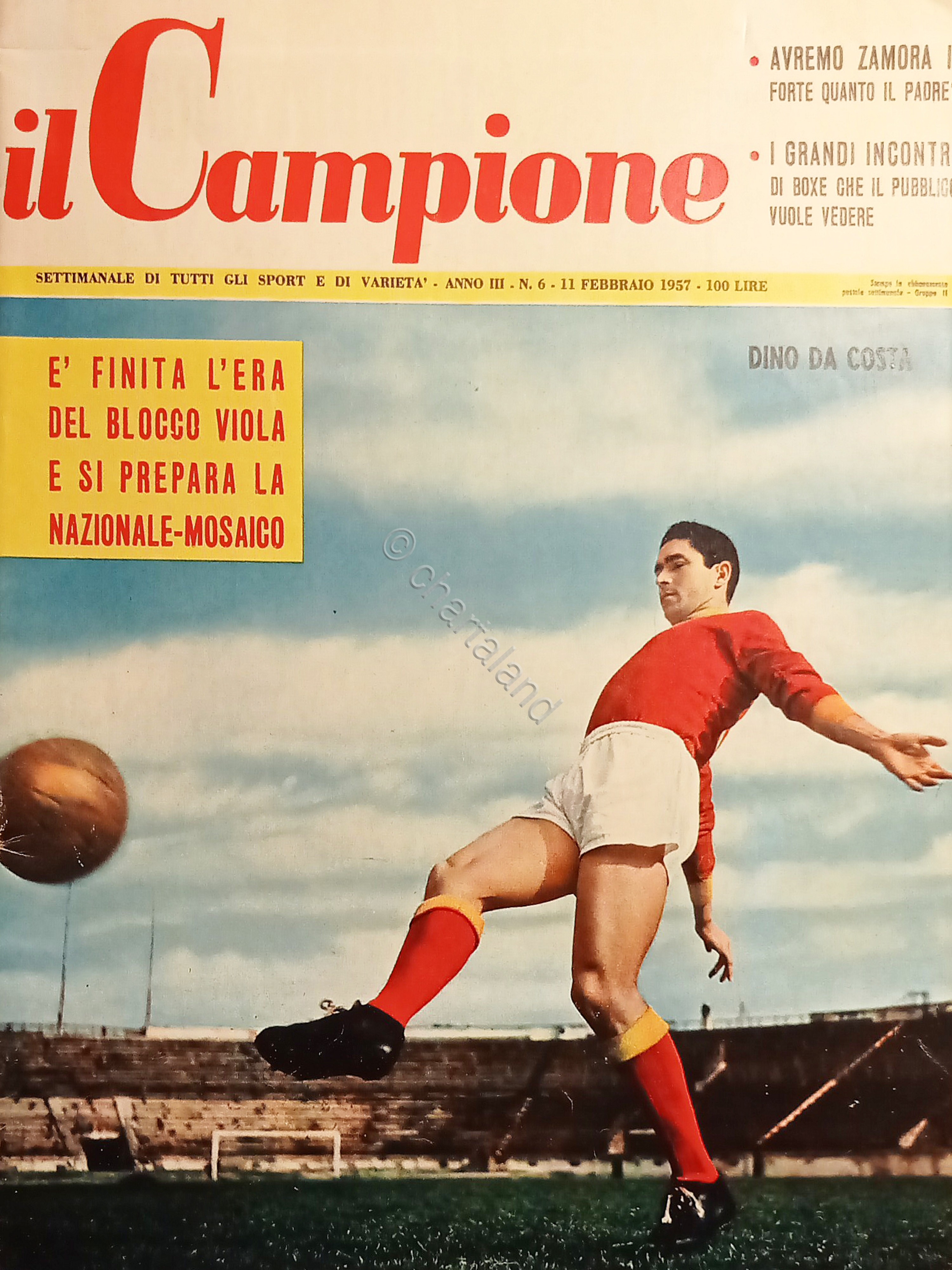 Settimanale - Il Campione N. 6 - Calciatore Dino da …