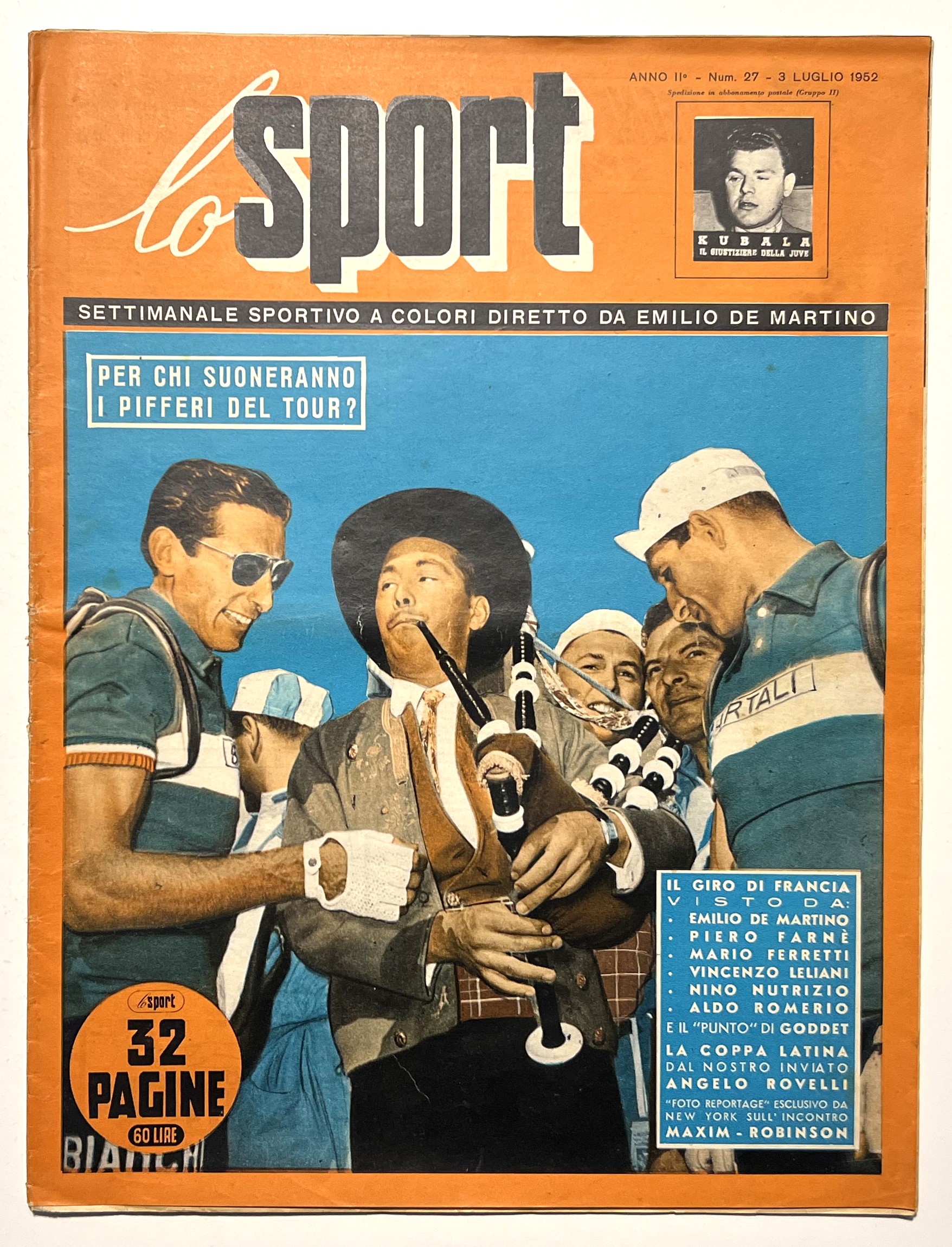 Settimanale - Lo Sport N. 27 - 1952 Il Giro …