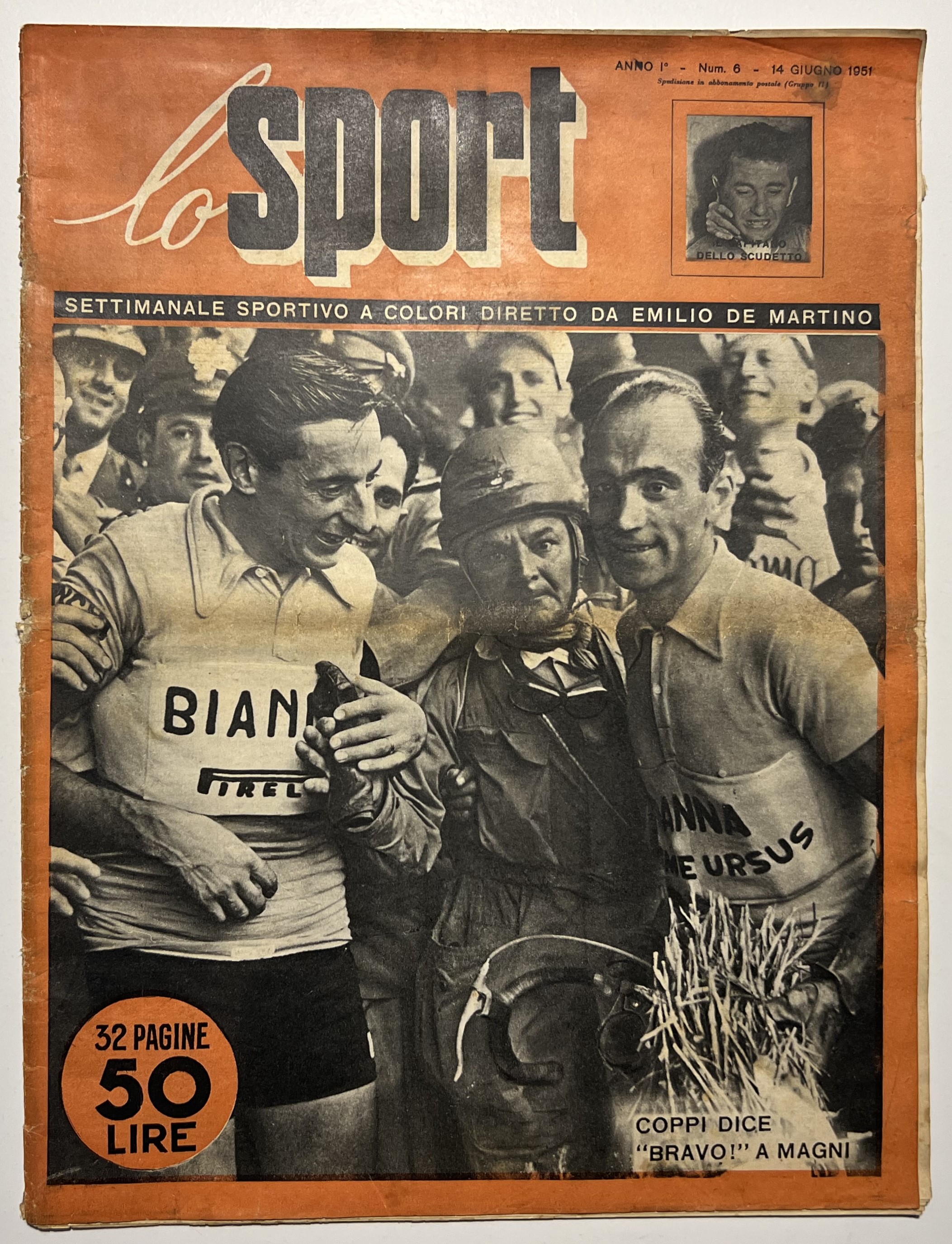 Settimanale - Lo Sport N. 6 - 1951 Coppi dice …