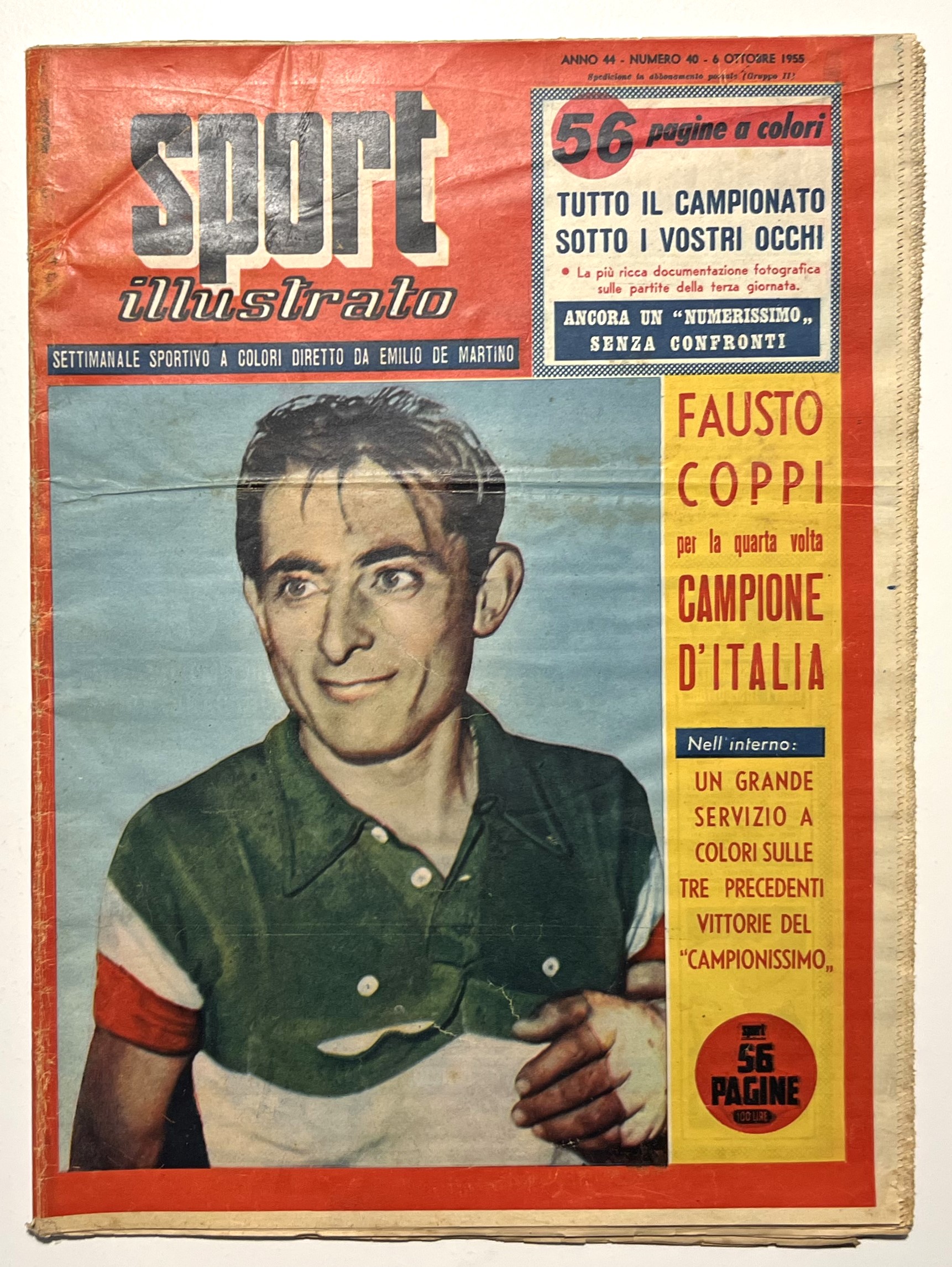 Settimanale - Sport Illustrato N. 40 - 1955 Fausto Coppi