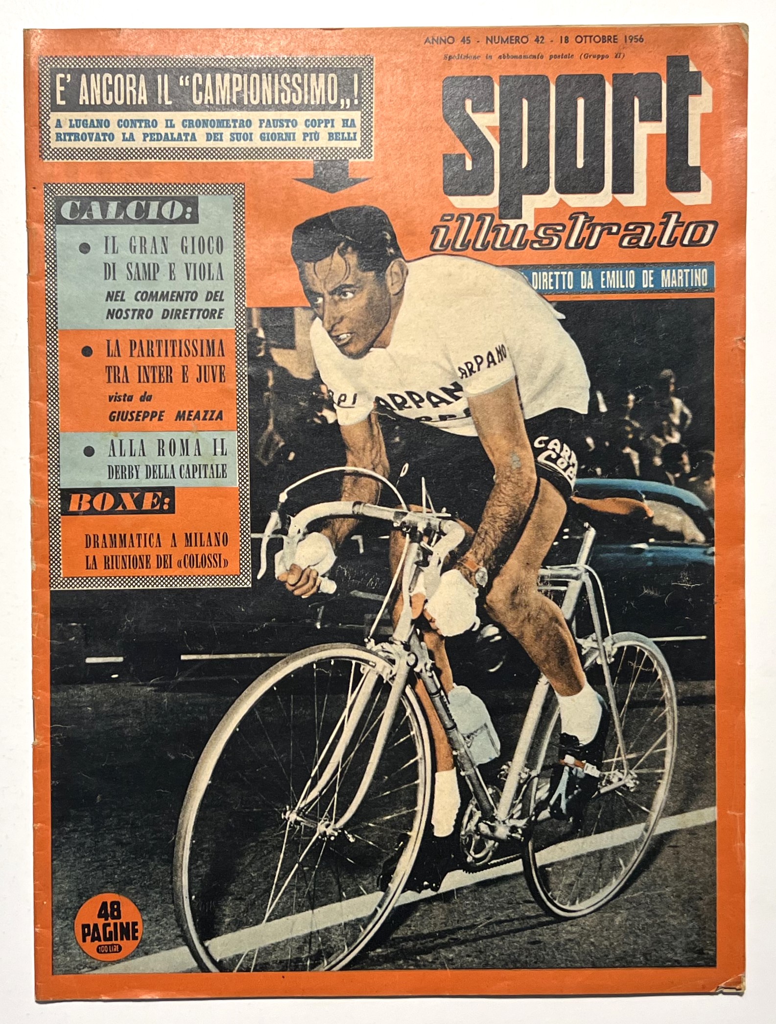Settimanale - Sport Illustrato N. 42 - 1956 Fausto Coppi