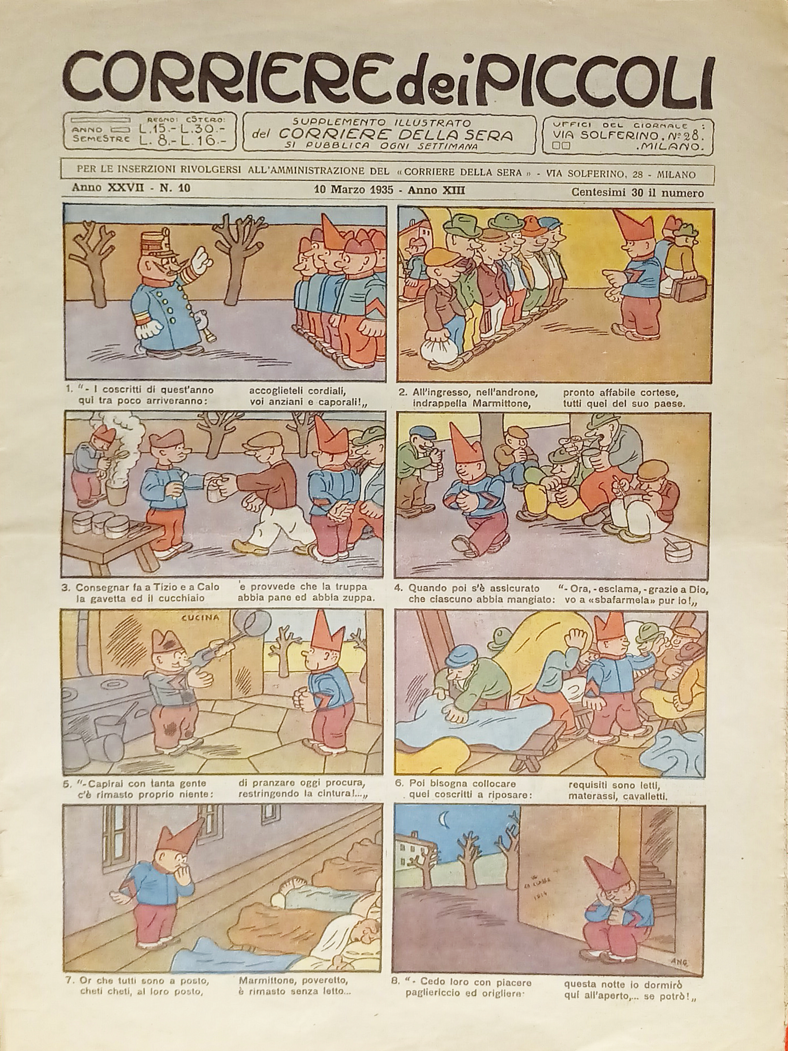 Settimanale a Fumetti per i Ragazzi - Corriere dei Piccoli …