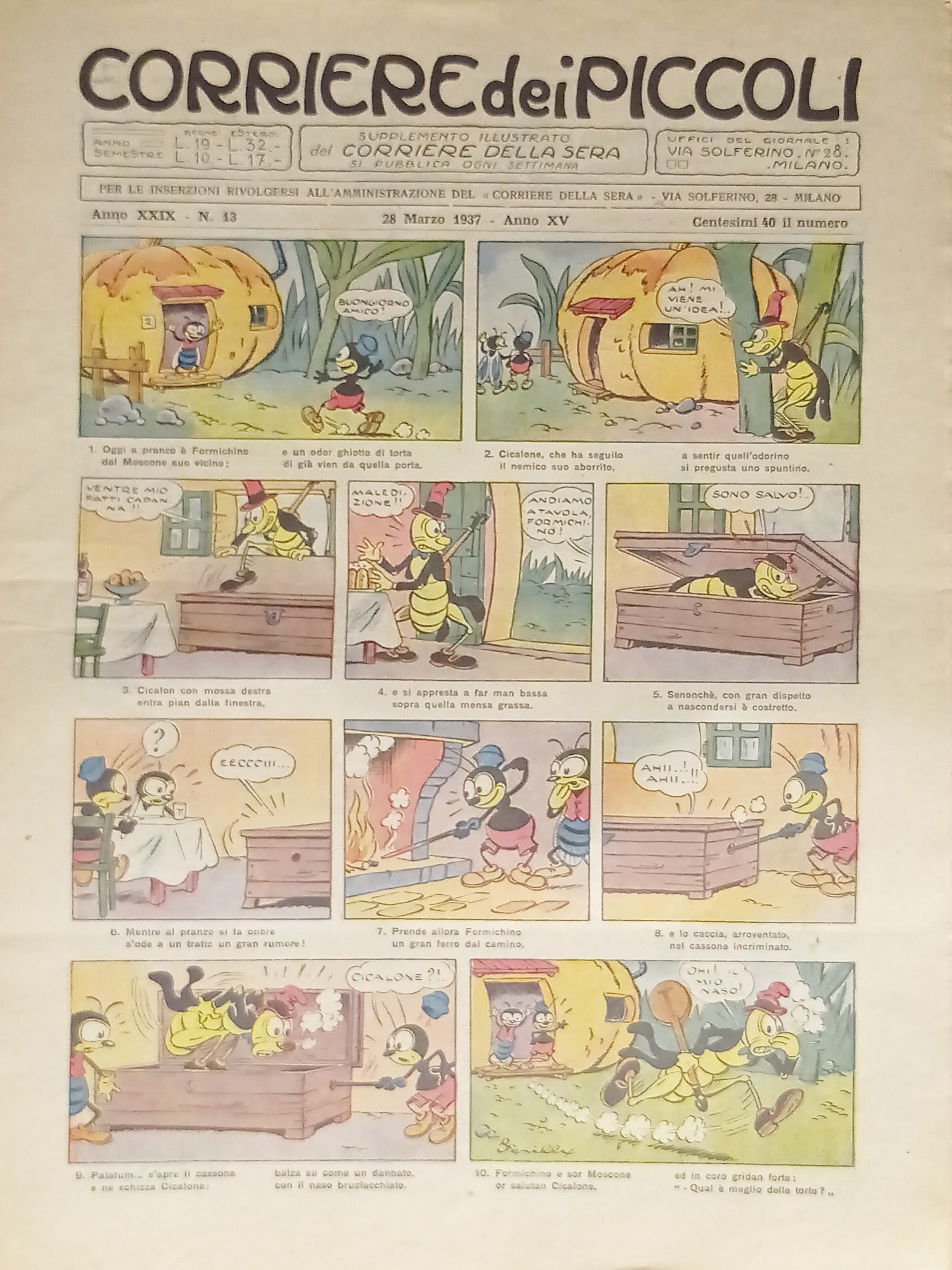 Settimanale a Fumetti per i Ragazzi - Corriere dei Piccoli …