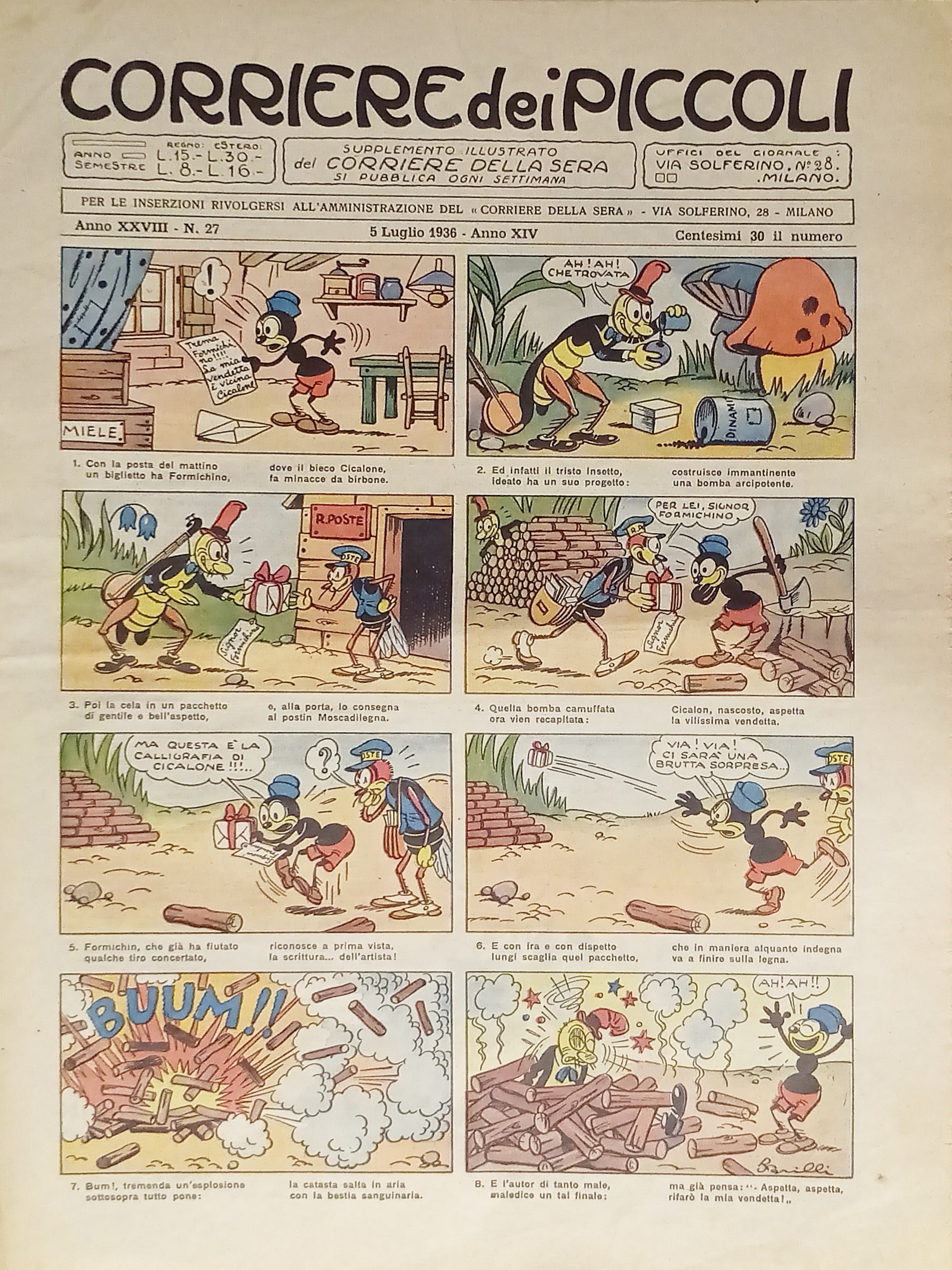 Settimanale a Fumetti per i Ragazzi - Corriere dei Piccoli …