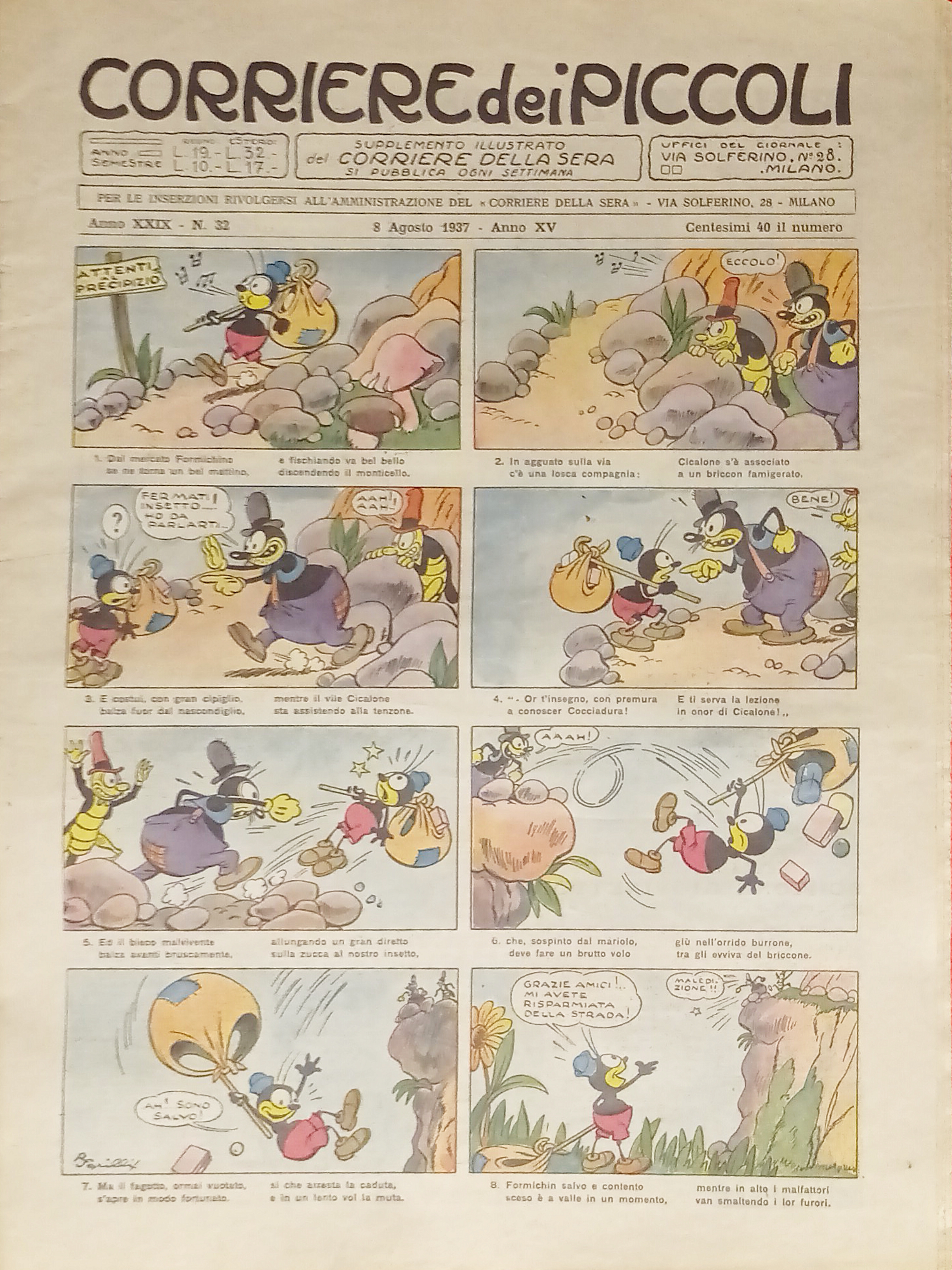 Settimanale a Fumetti per i Ragazzi - Corriere dei Piccoli …