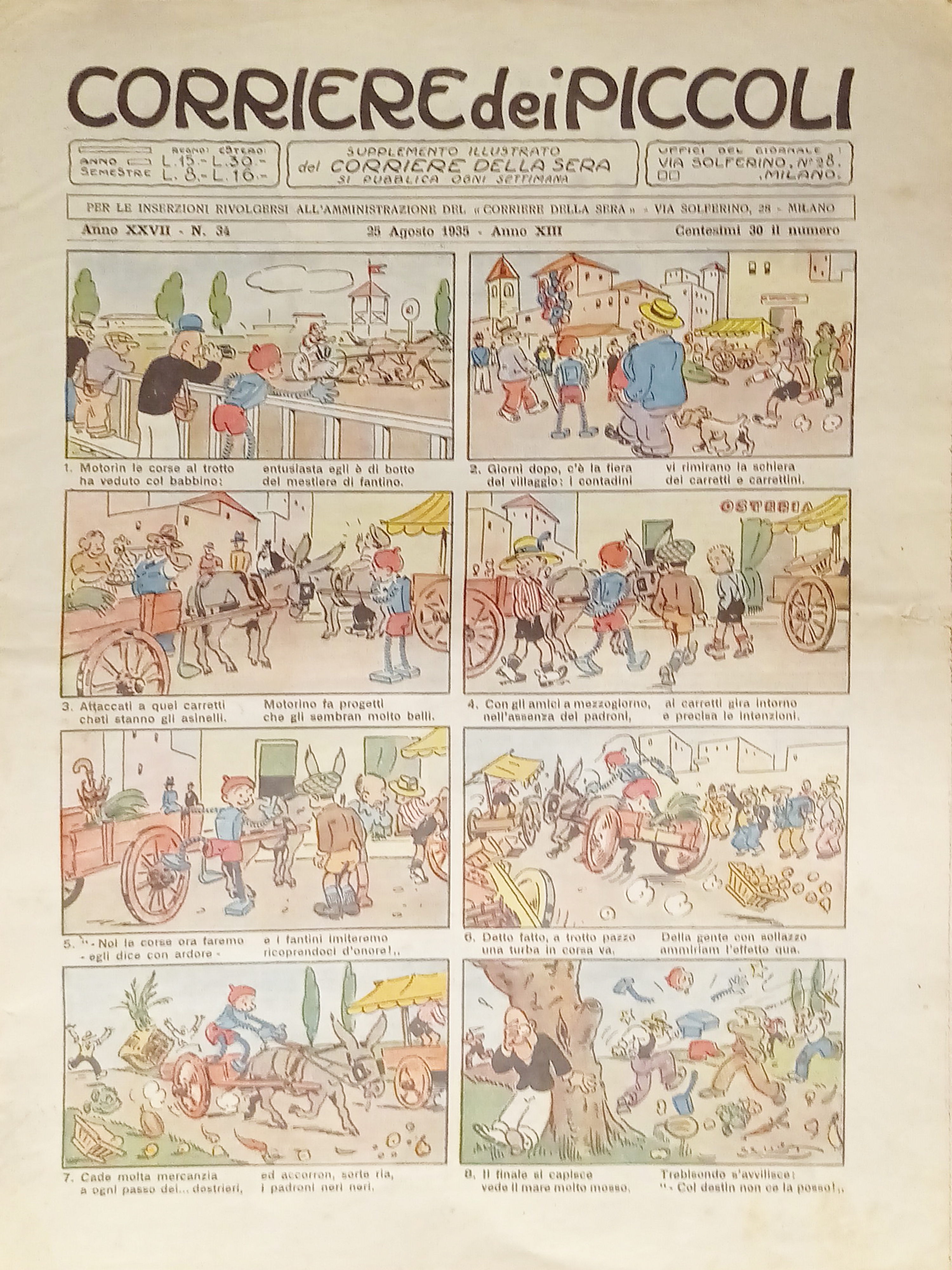 Settimanale a Fumetti per i Ragazzi - Corriere dei Piccoli …