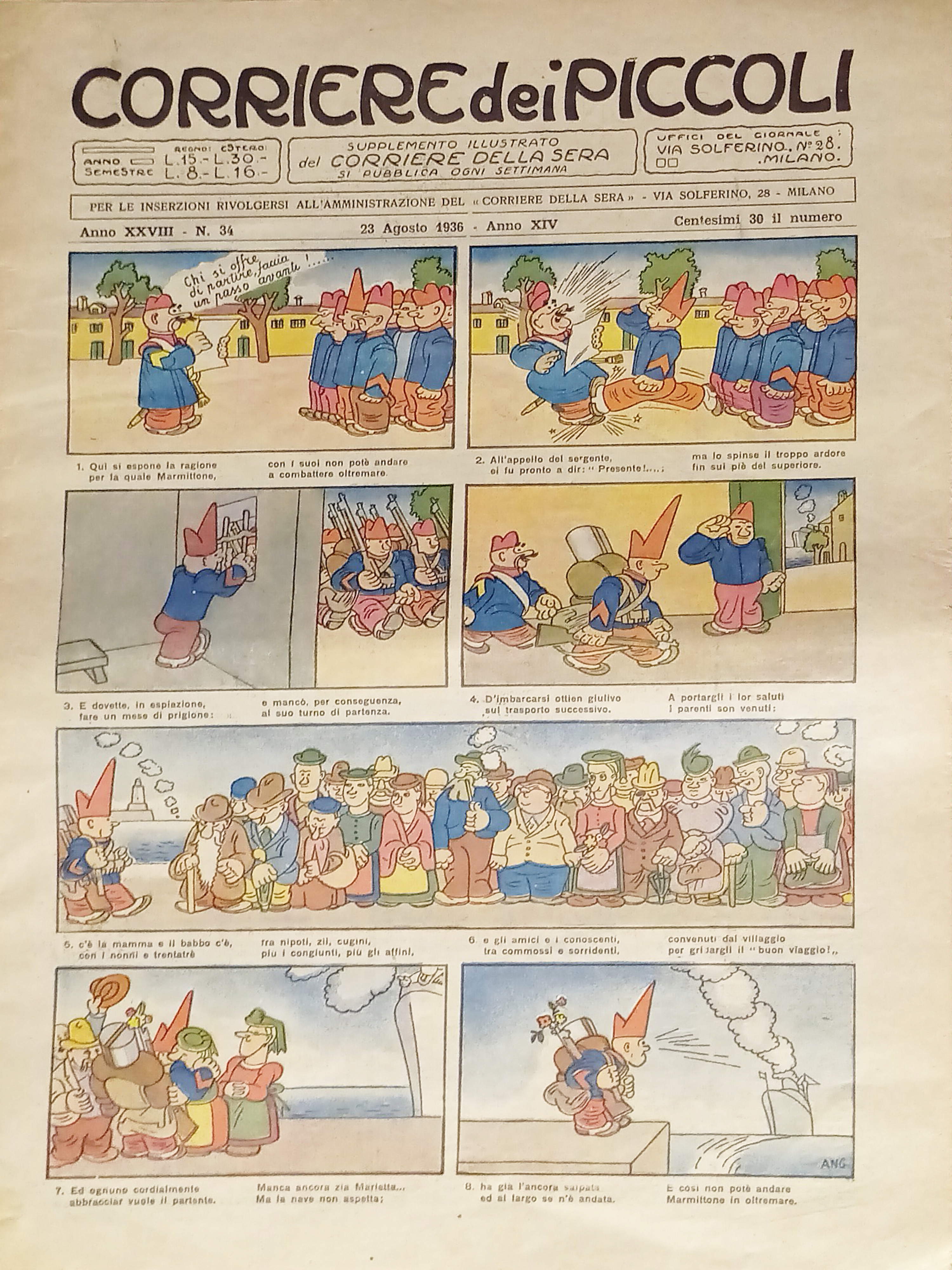 Settimanale a Fumetti per i Ragazzi - Corriere dei Piccoli …