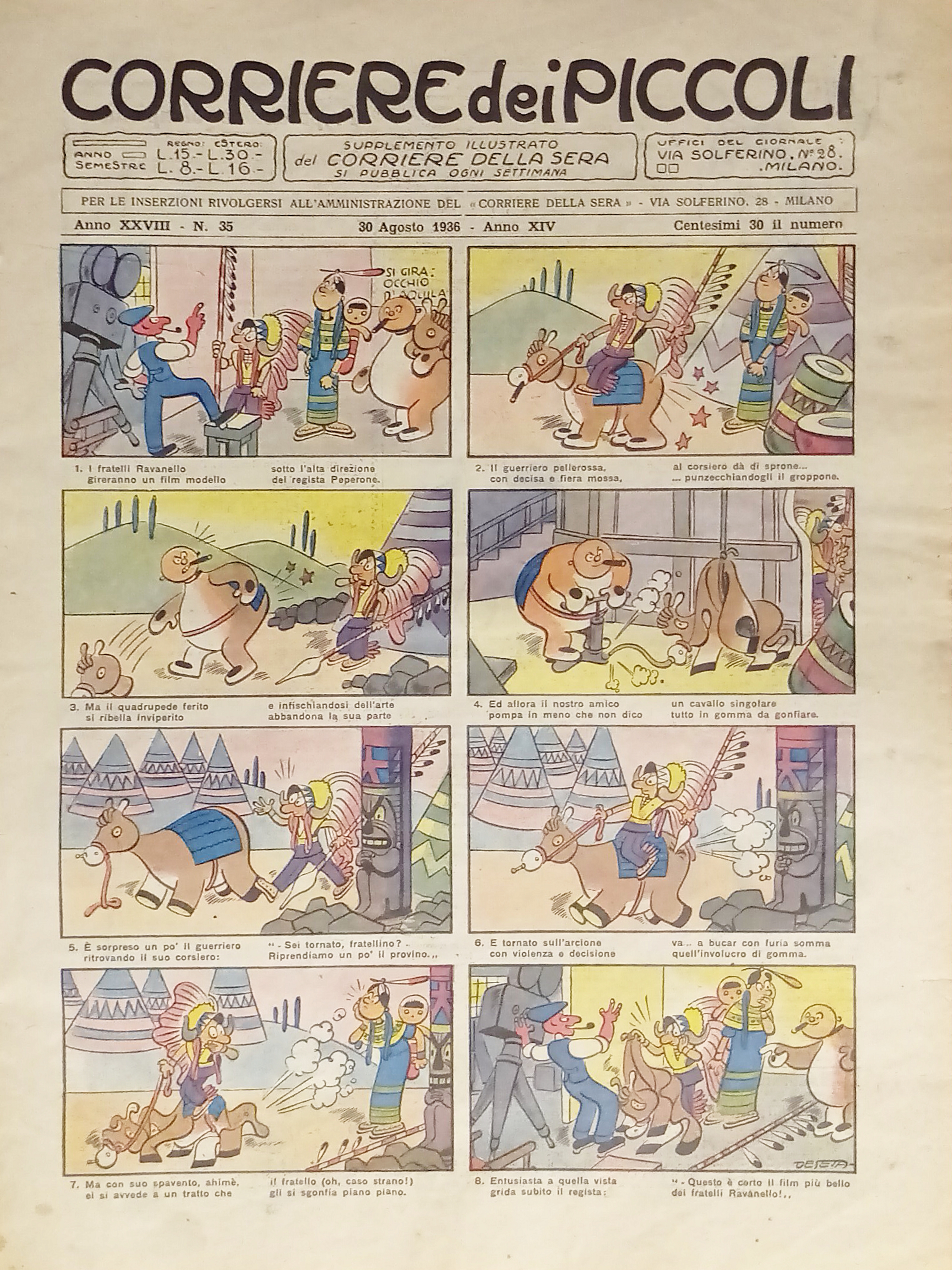 Settimanale a Fumetti per i Ragazzi - Corriere dei Piccoli …