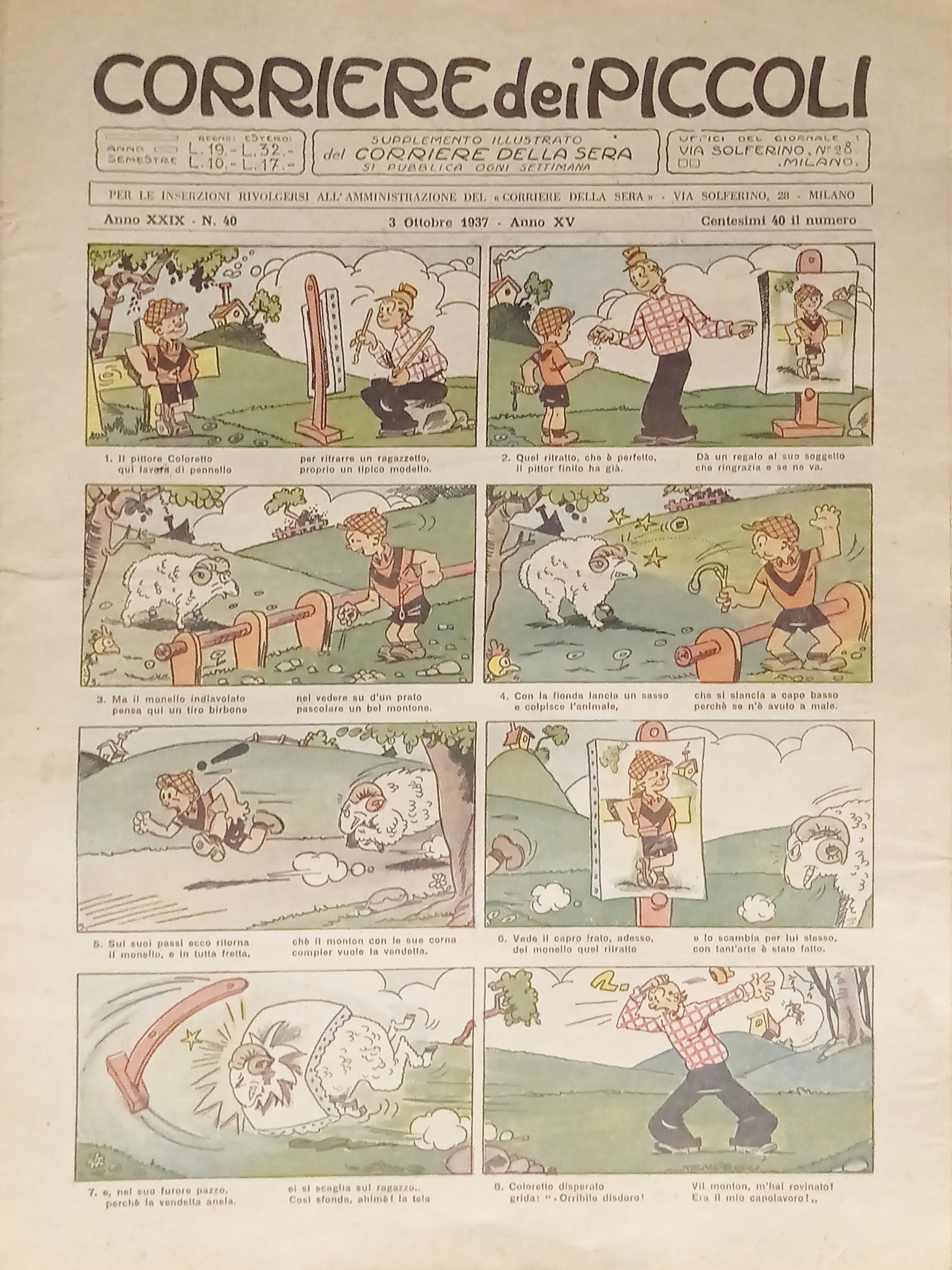 Settimanale a Fumetti per i Ragazzi - Corriere dei Piccoli …