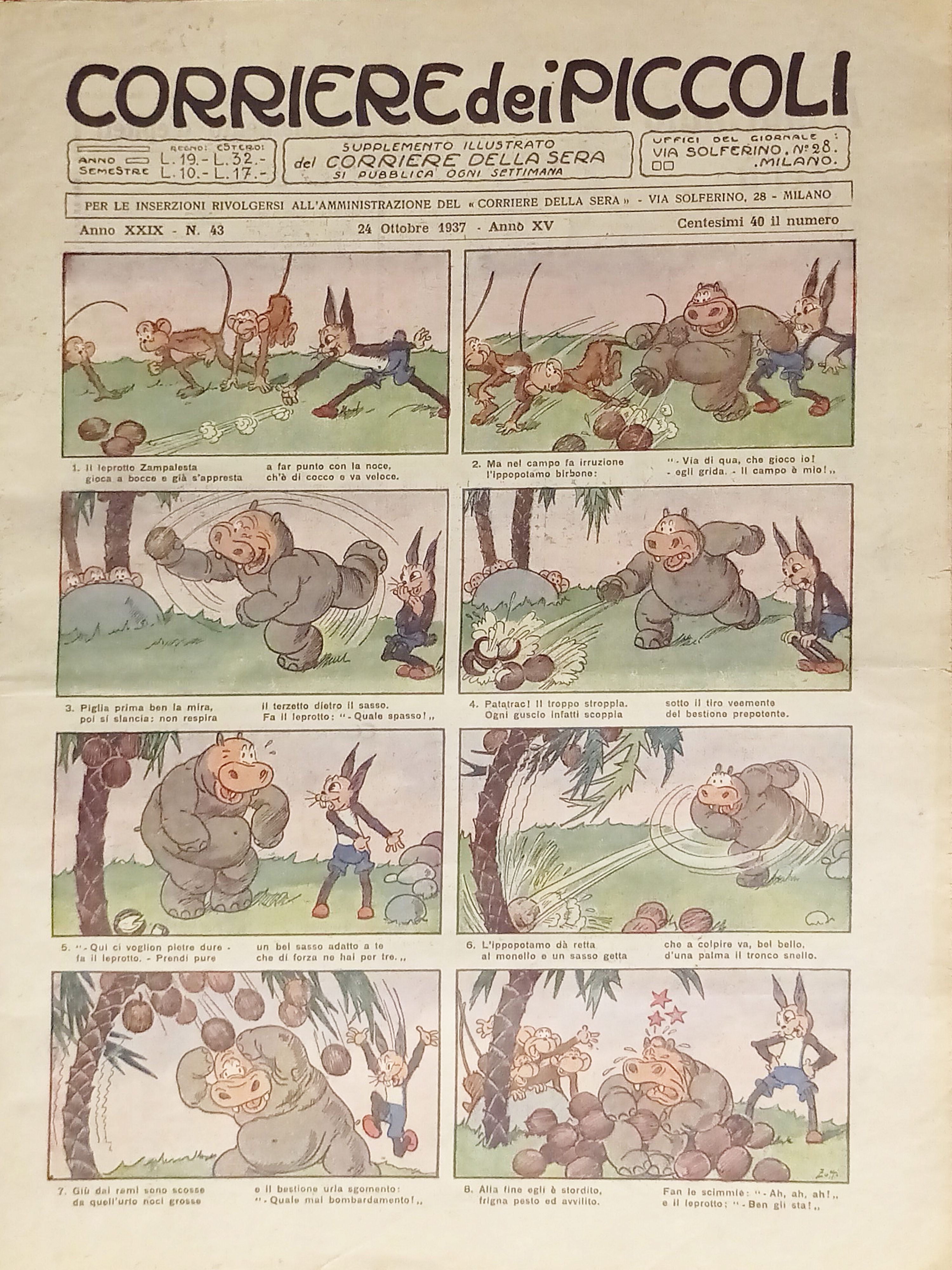 Settimanale a Fumetti per i Ragazzi - Corriere dei Piccoli …