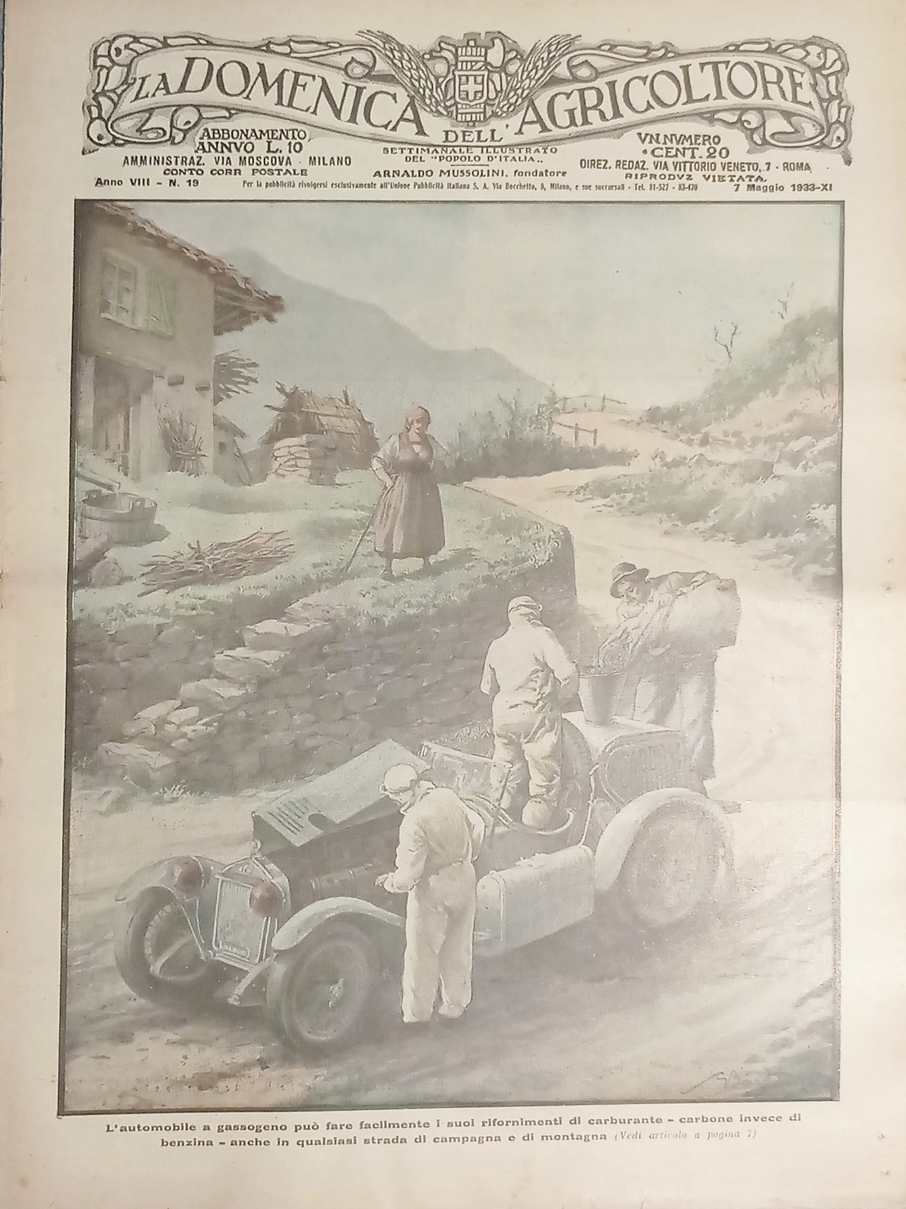 Settimanale del Popolo d'Italia - La Domenica dell'Agricoltore N. 19 …