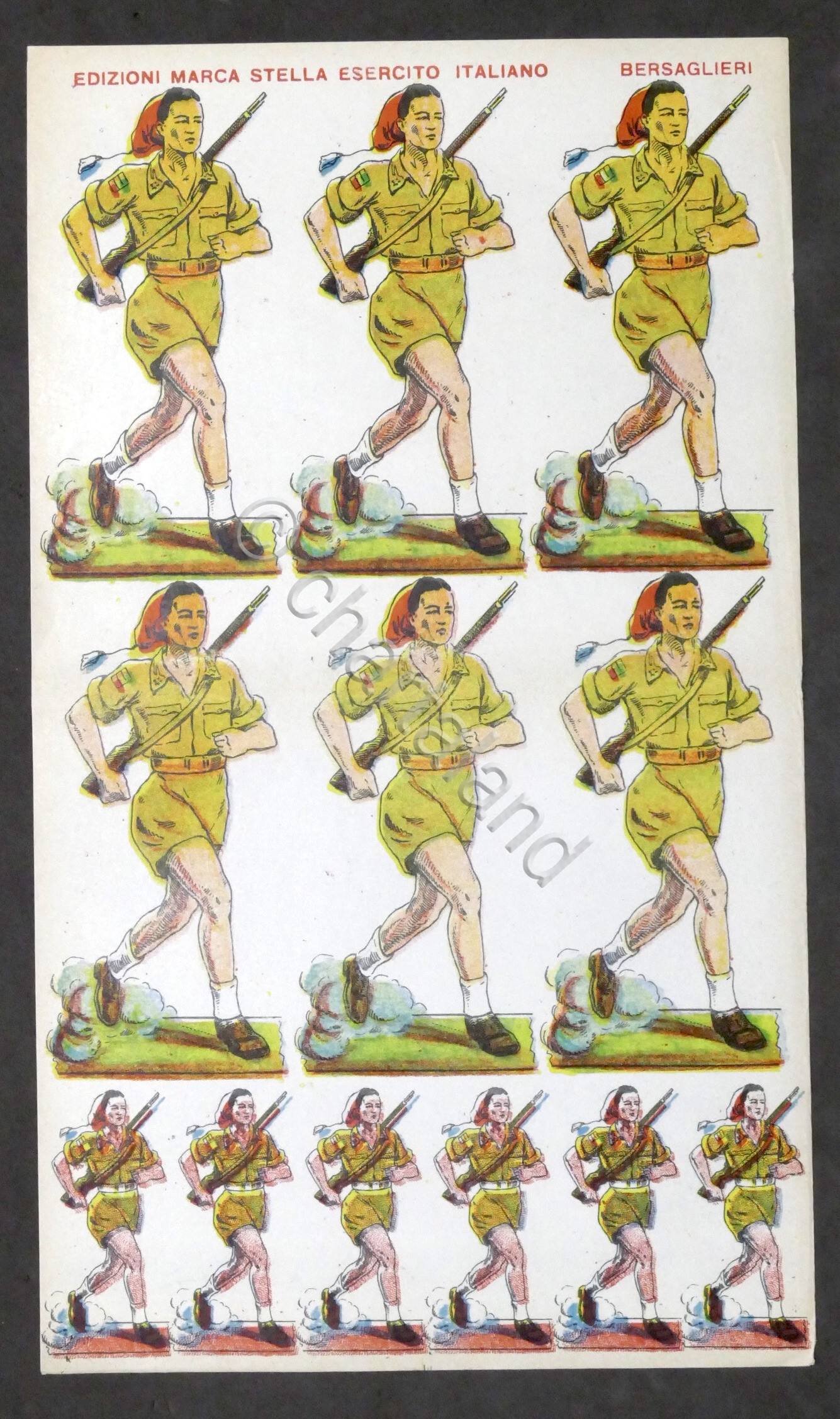 Soldatini Carta da ritagliare - Marca Stella - Bersaglieri - …