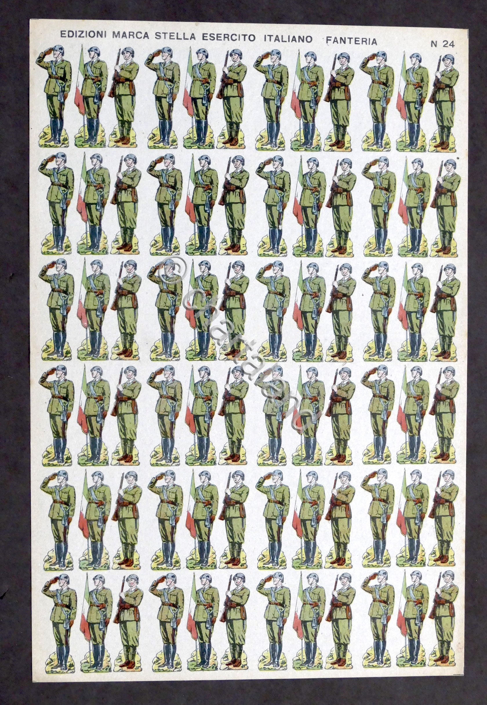 Soldatini di carta Marca Stella N. 42 - Esercito Italiano …