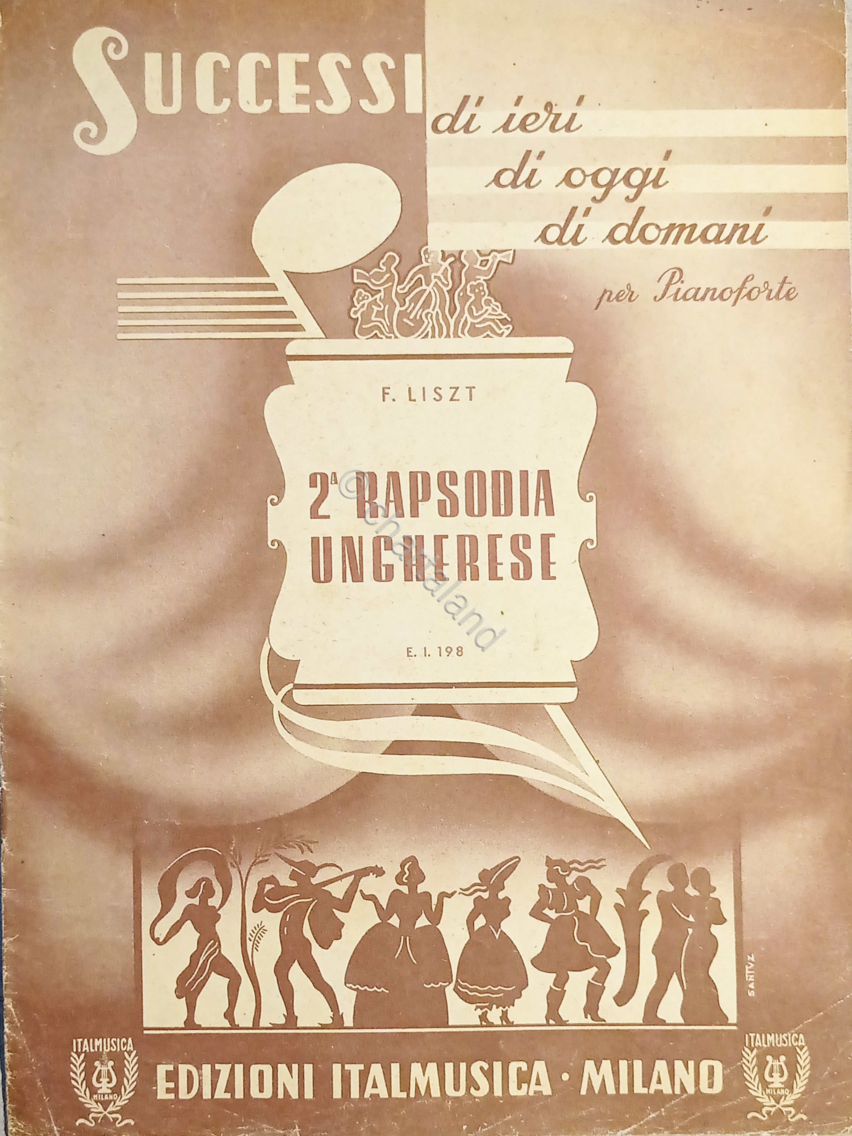 Spartiti - 2^ Rapsodia Ungherese per Pianoforte di Franz Liszt