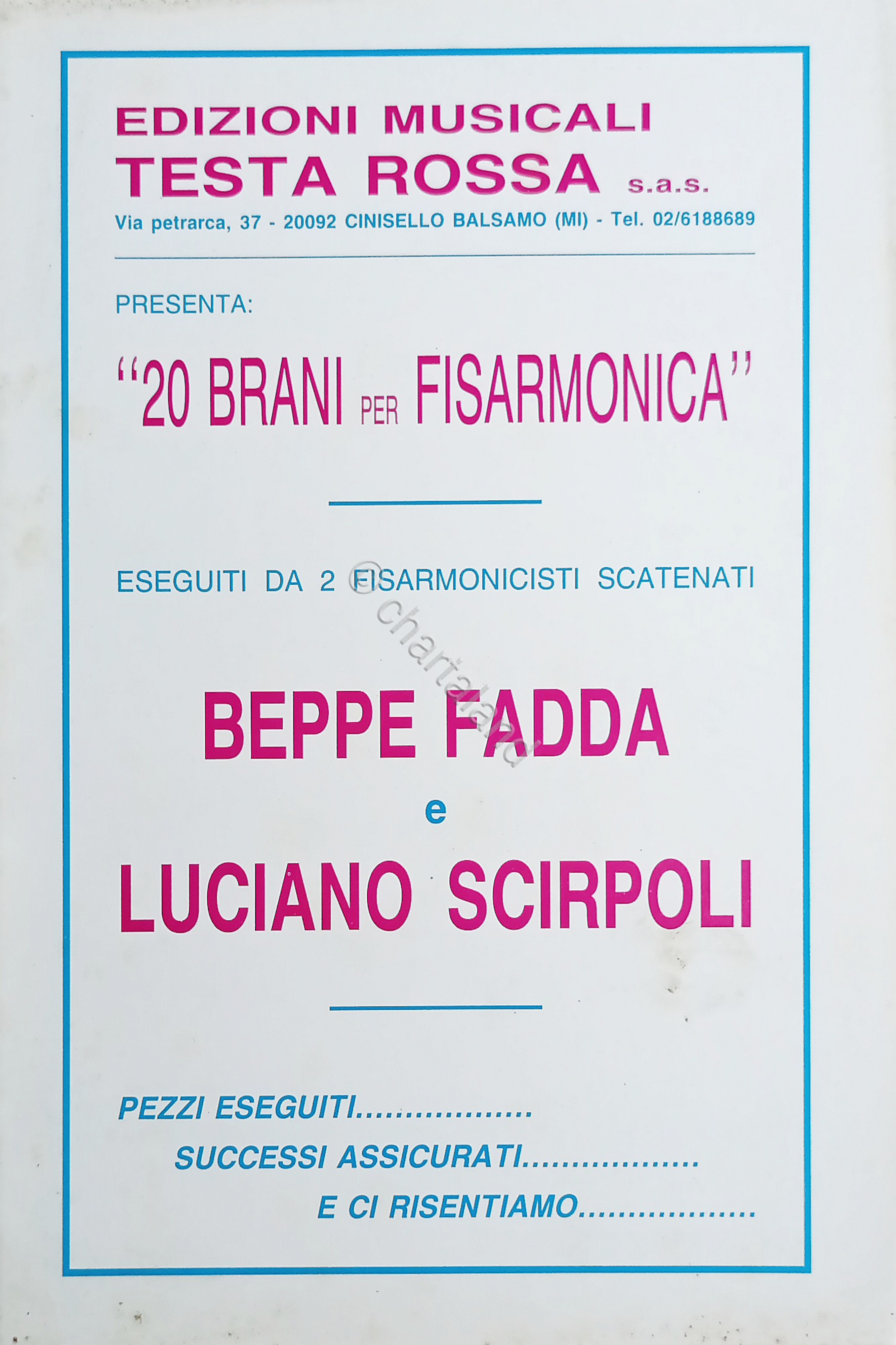Spartiti - 20 Brani per Fisarmonica - Beppe Fadda e …
