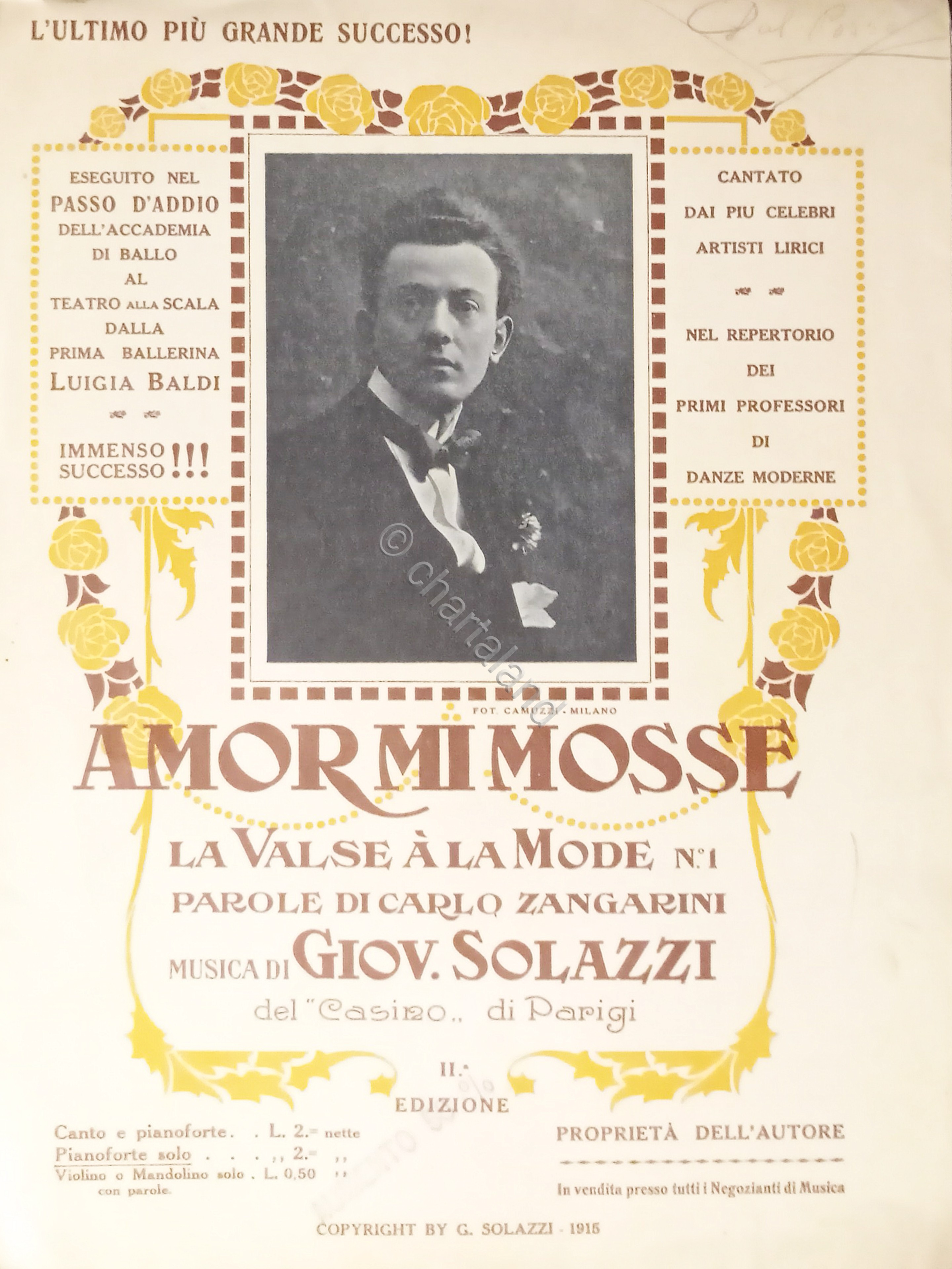 Spartiti - Amor mi mosse - La Valsa a la …