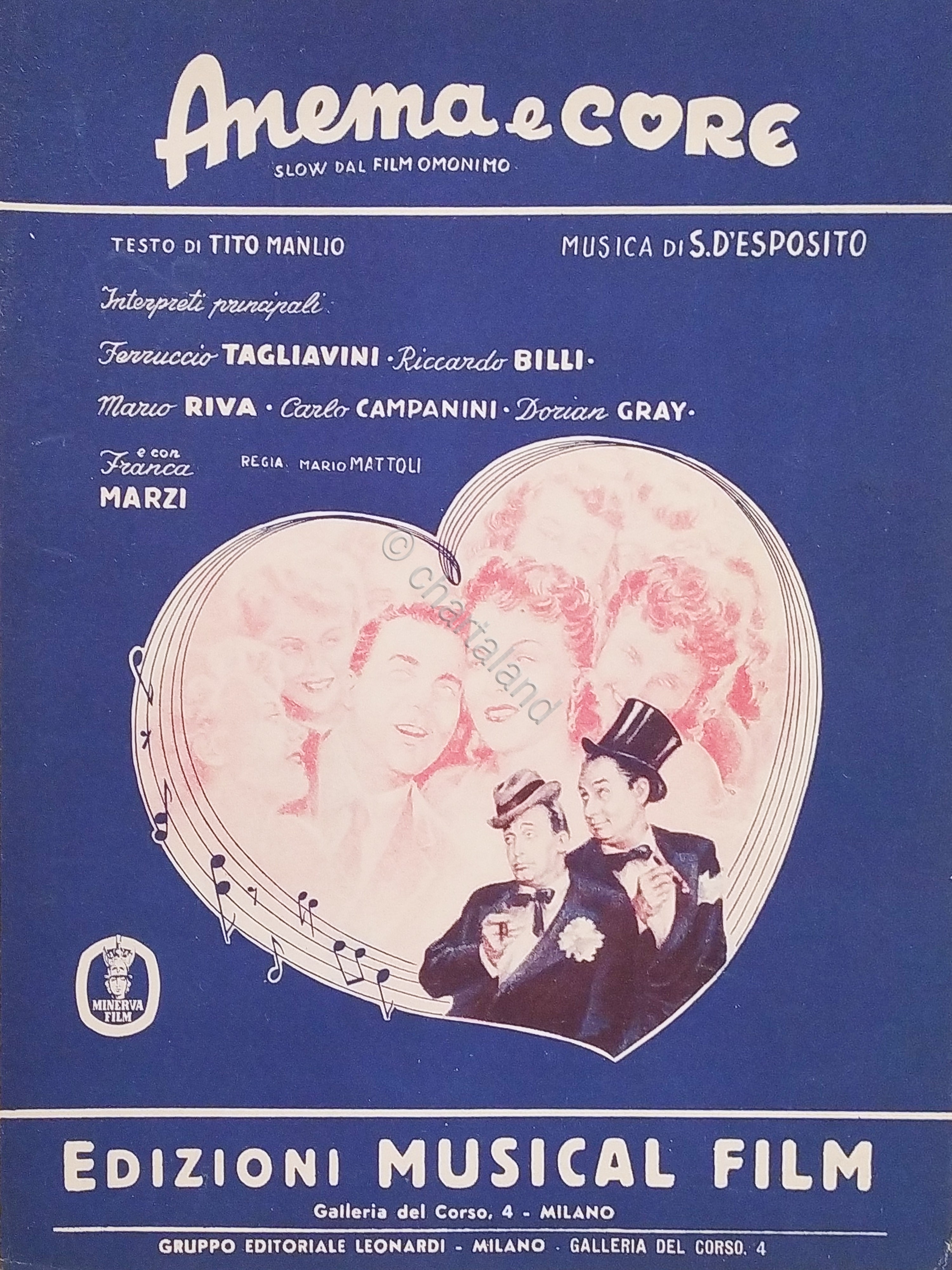 Spartiti - Anema e Core - Slow di T. Manlio …