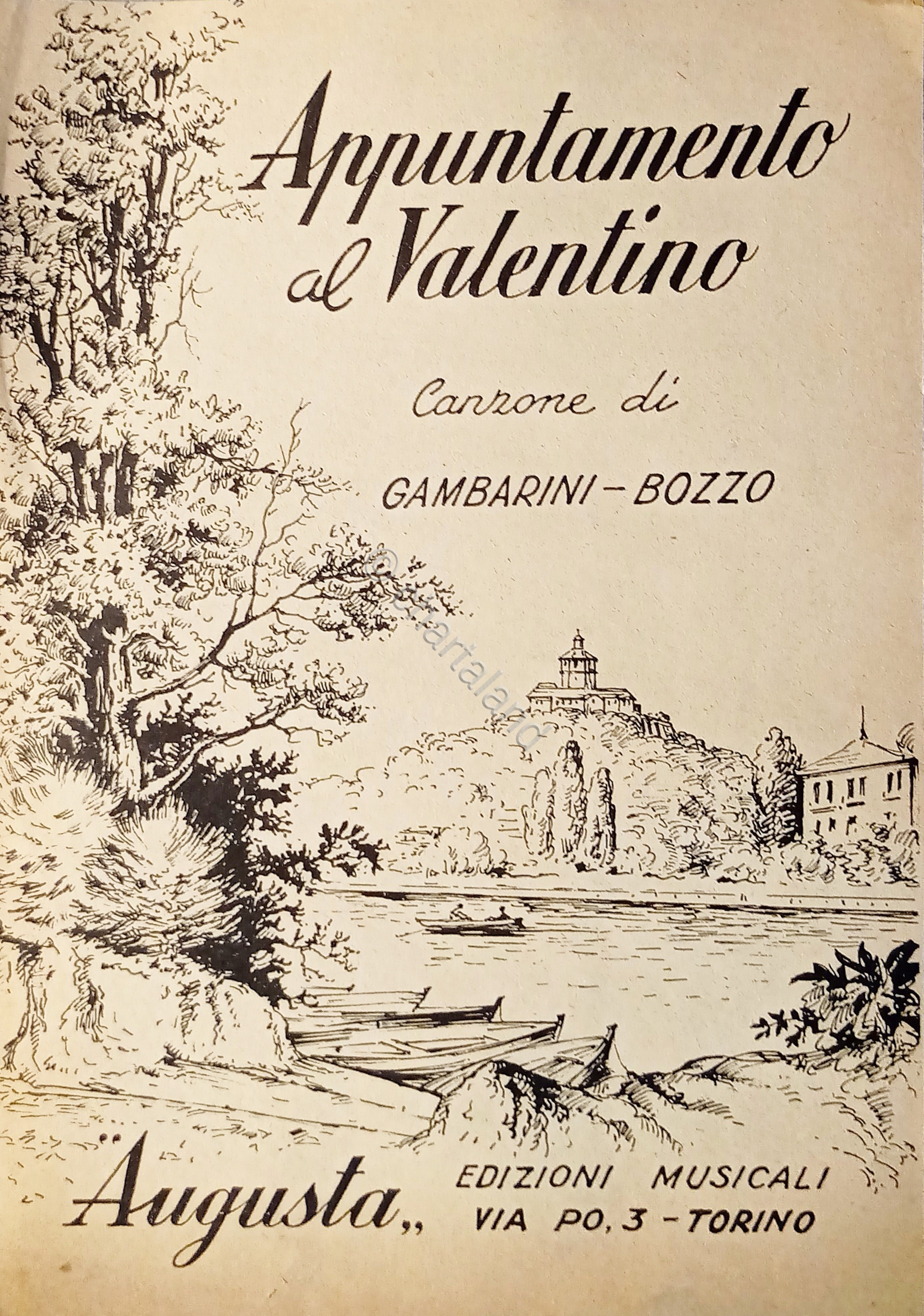 Spartiti - Appuntamento al Valentino - Canzone di Gambarini - …
