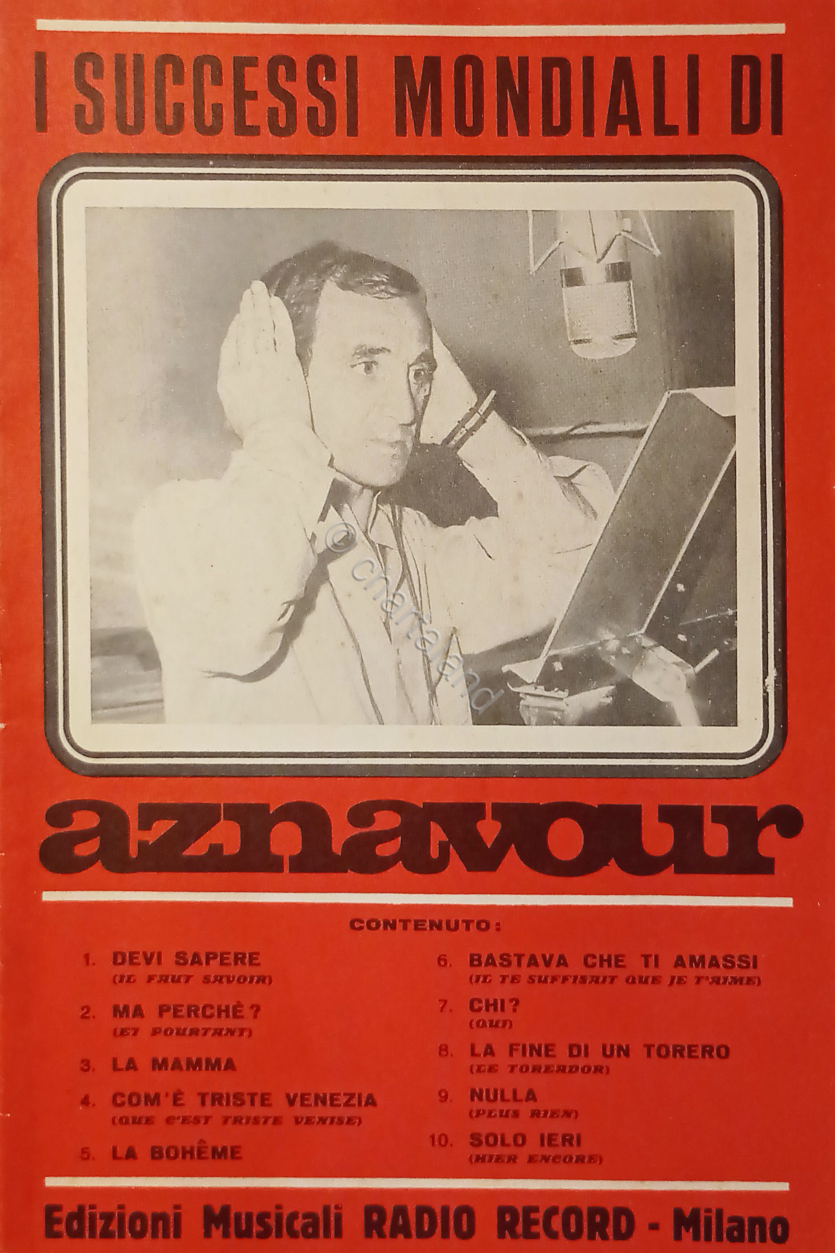 Spartiti - Aznavour presenta i Suoi 10 Successi Mondiali - …