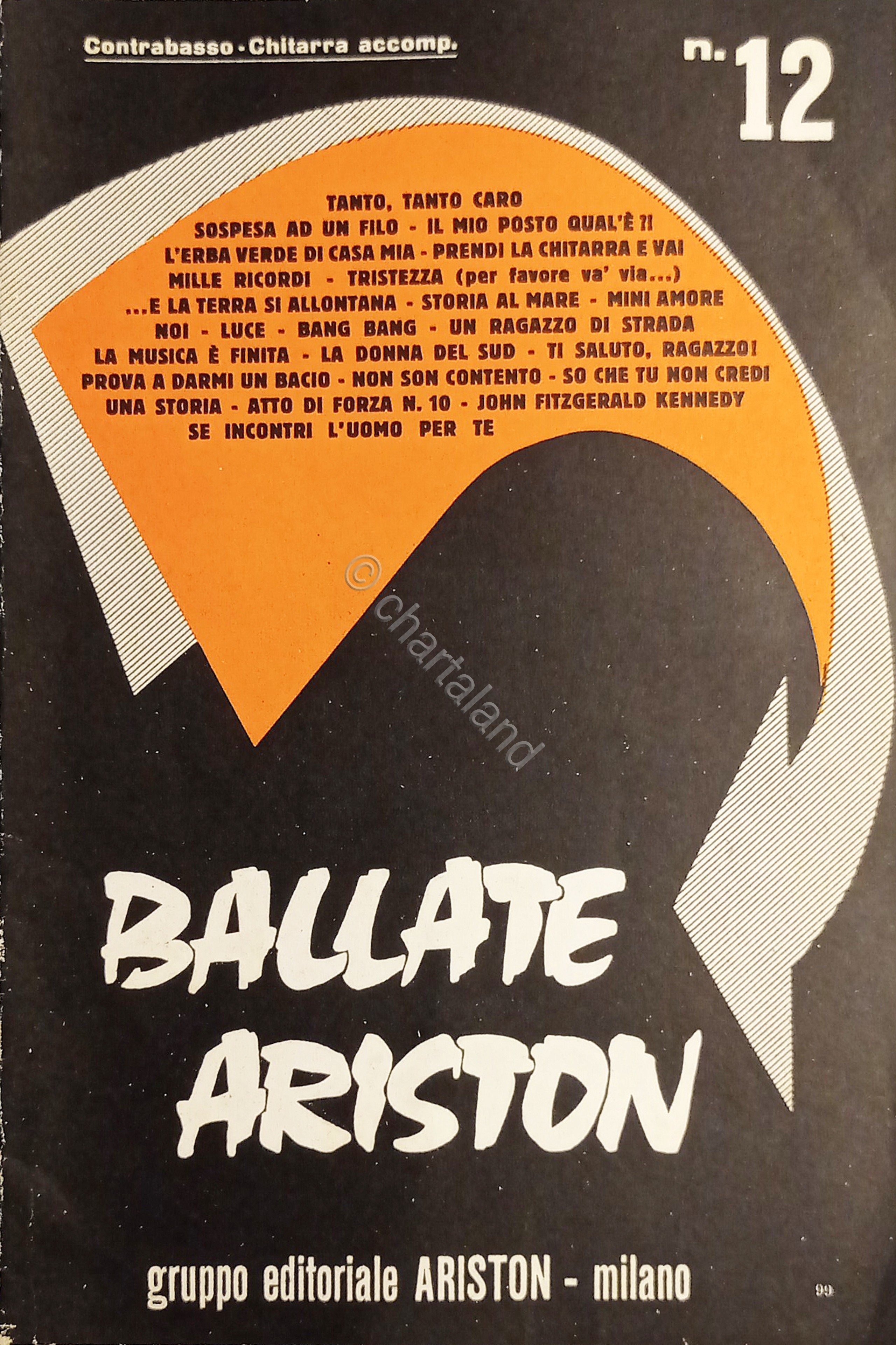 Spartiti - Ballate Ariston N. 12 - Contrabbasso - Chitarra …