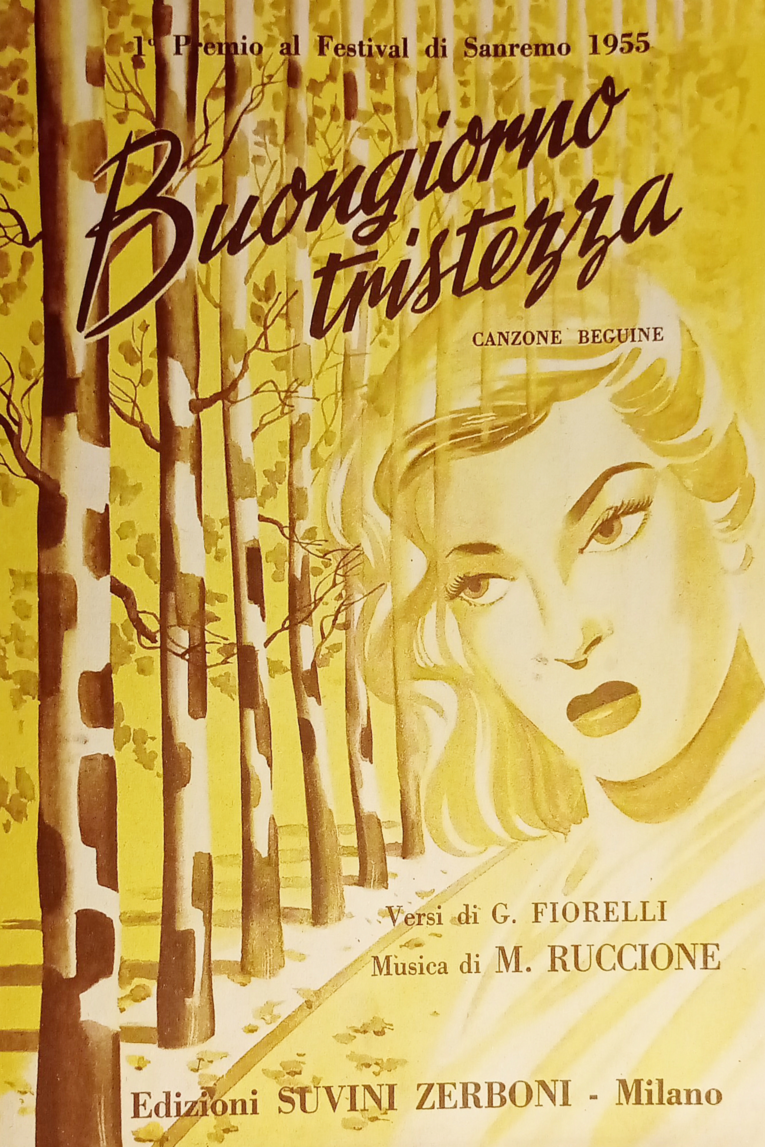 Spartiti - Buongiorno Tristezza per Canto, Mandolino o Fisarmonica - …