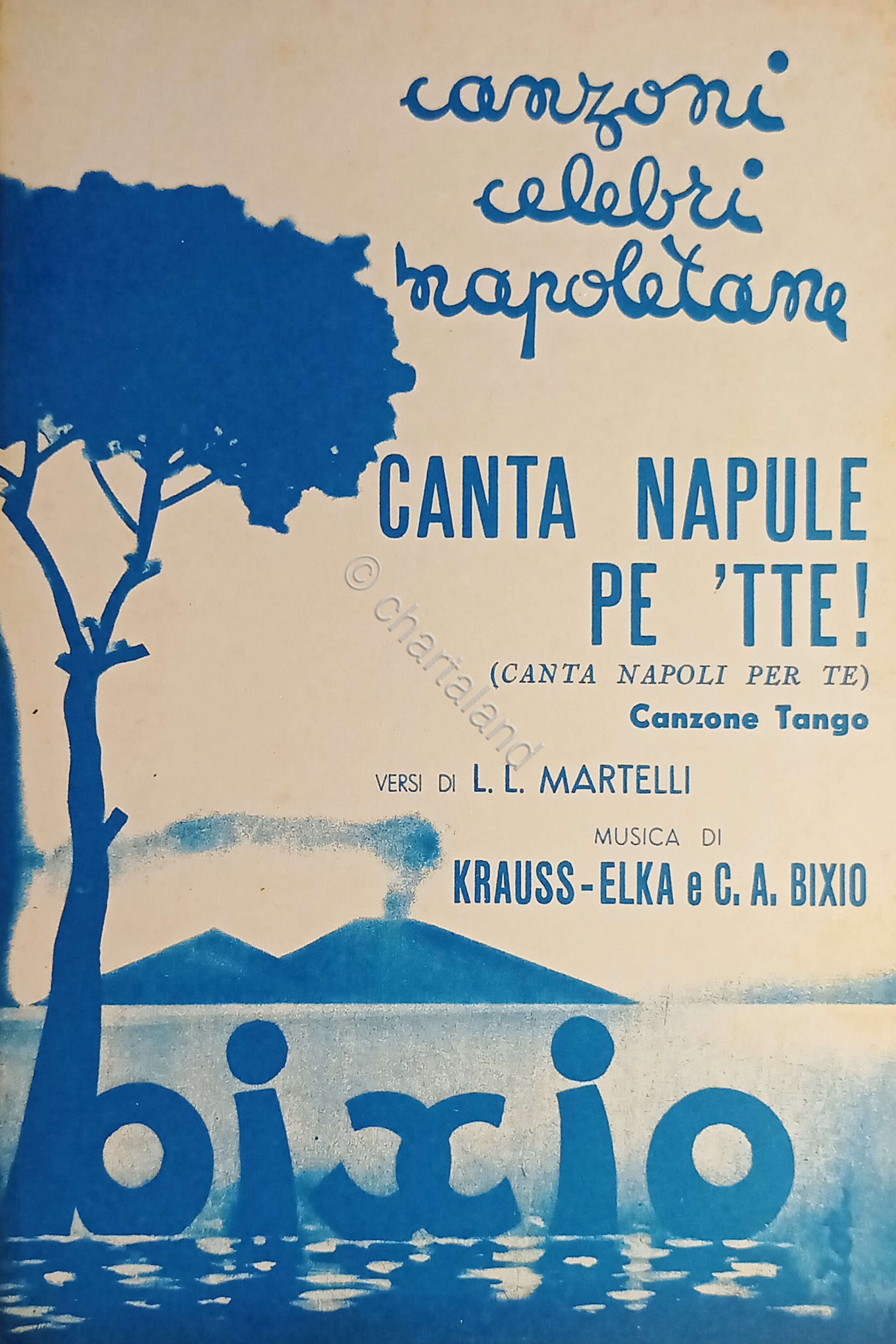 Spartiti - Canta Napule pe 'tte! - Canzone Tango di …