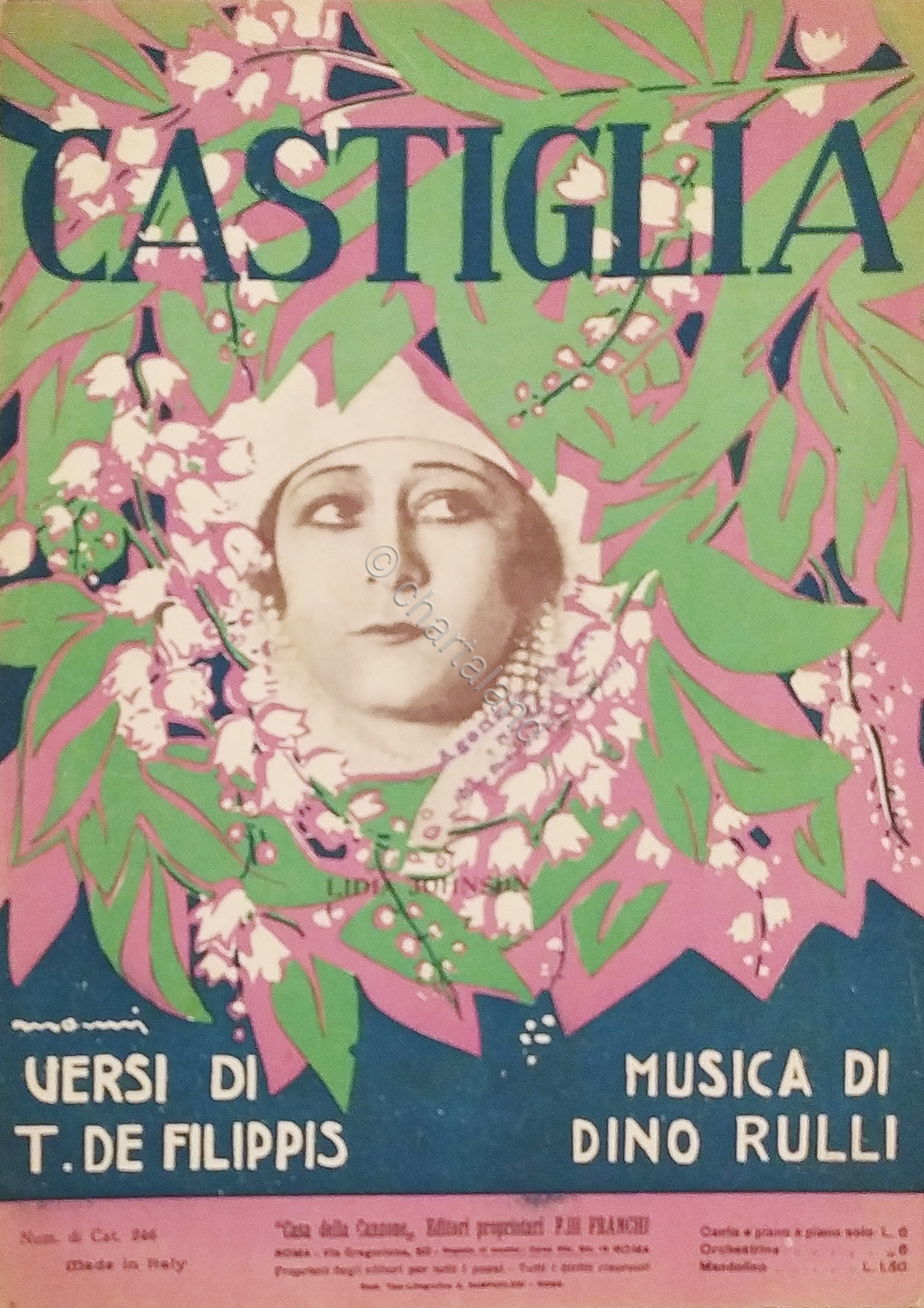 Spartiti - Castiglia - Versi di T. De Filippis - …