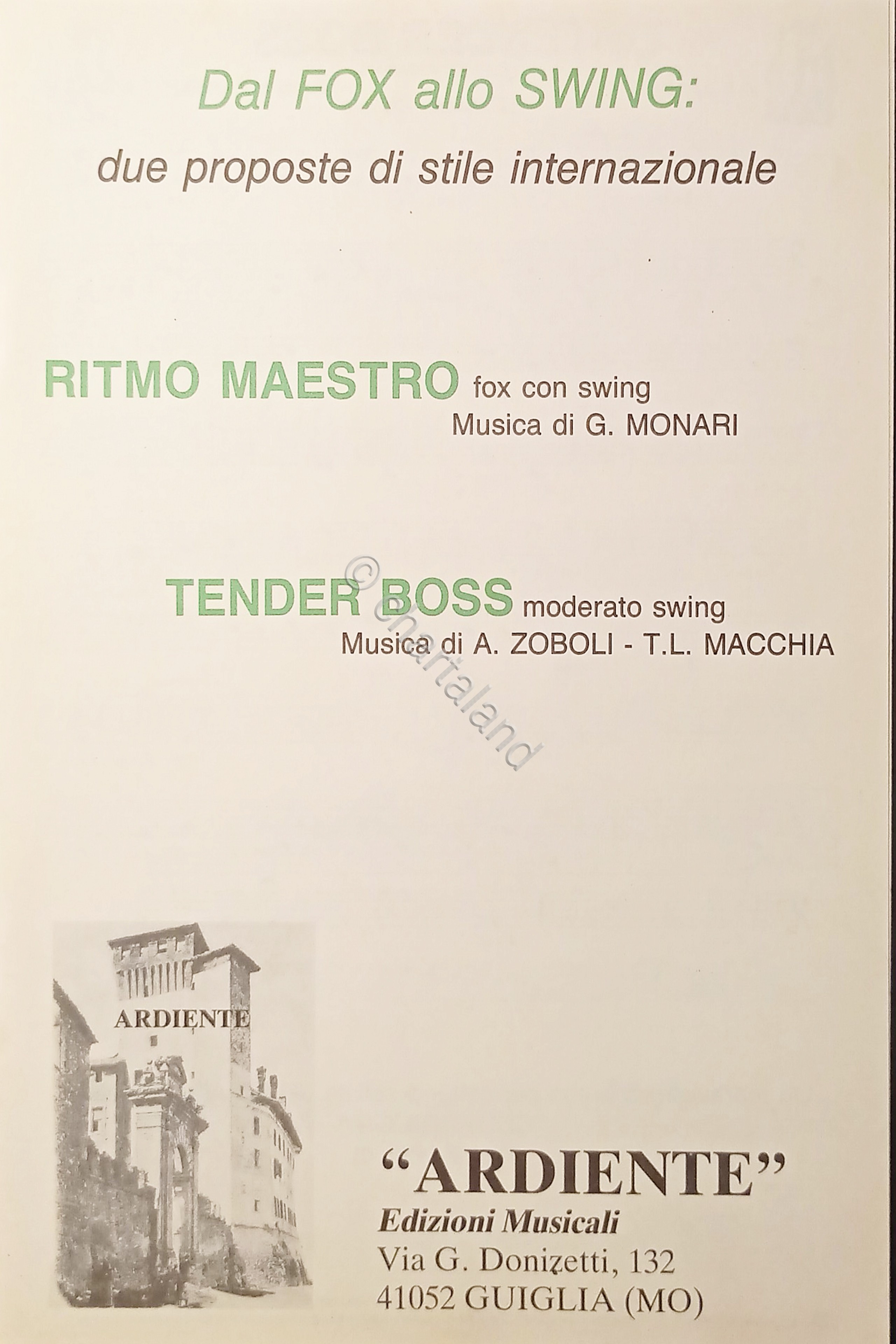 Spartiti - Dal Fox allo Swing - Ritmo Maestro di …