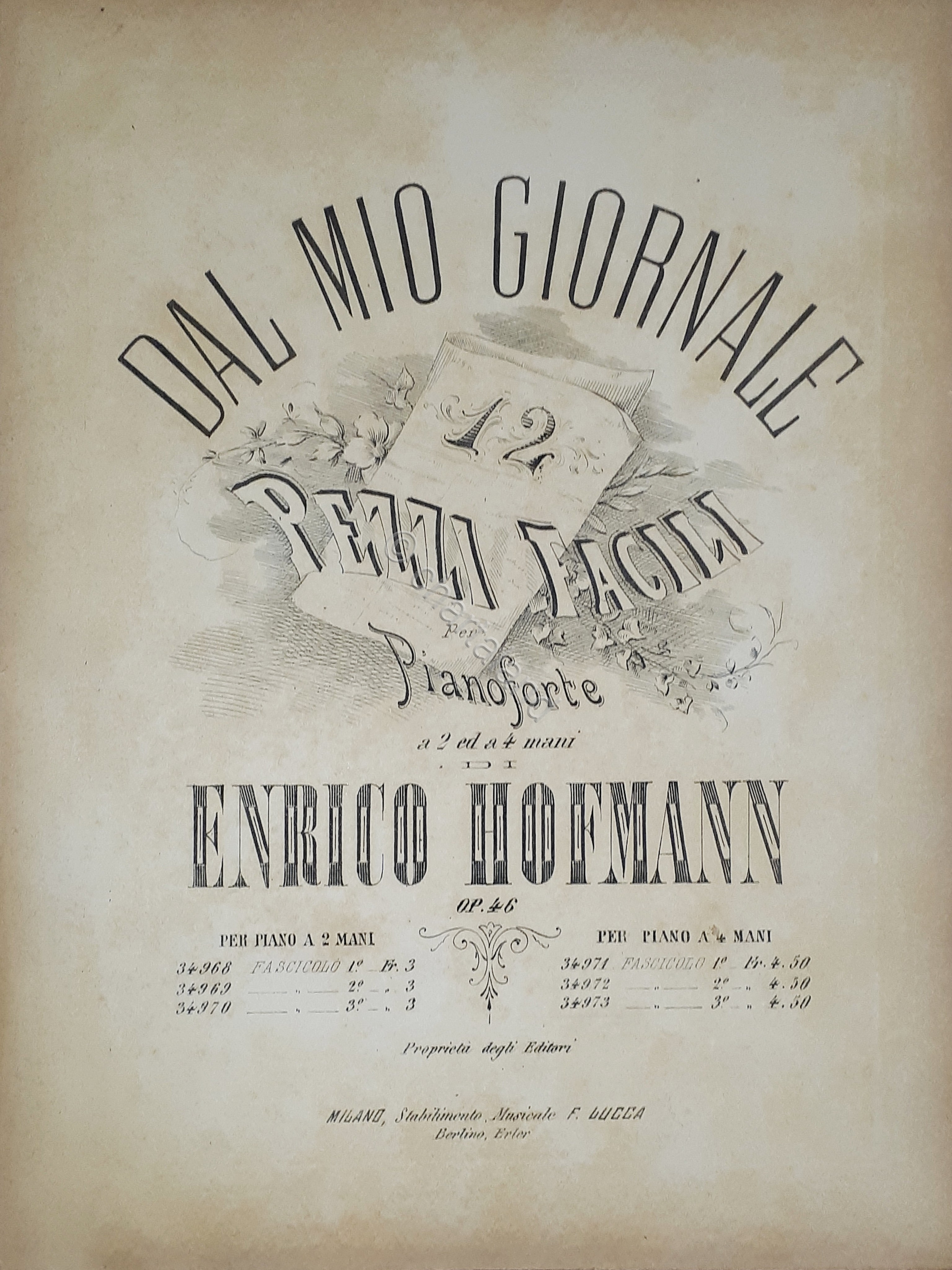 Spartiti - Dal mio Giornale - 12 Pezzi Facili per …