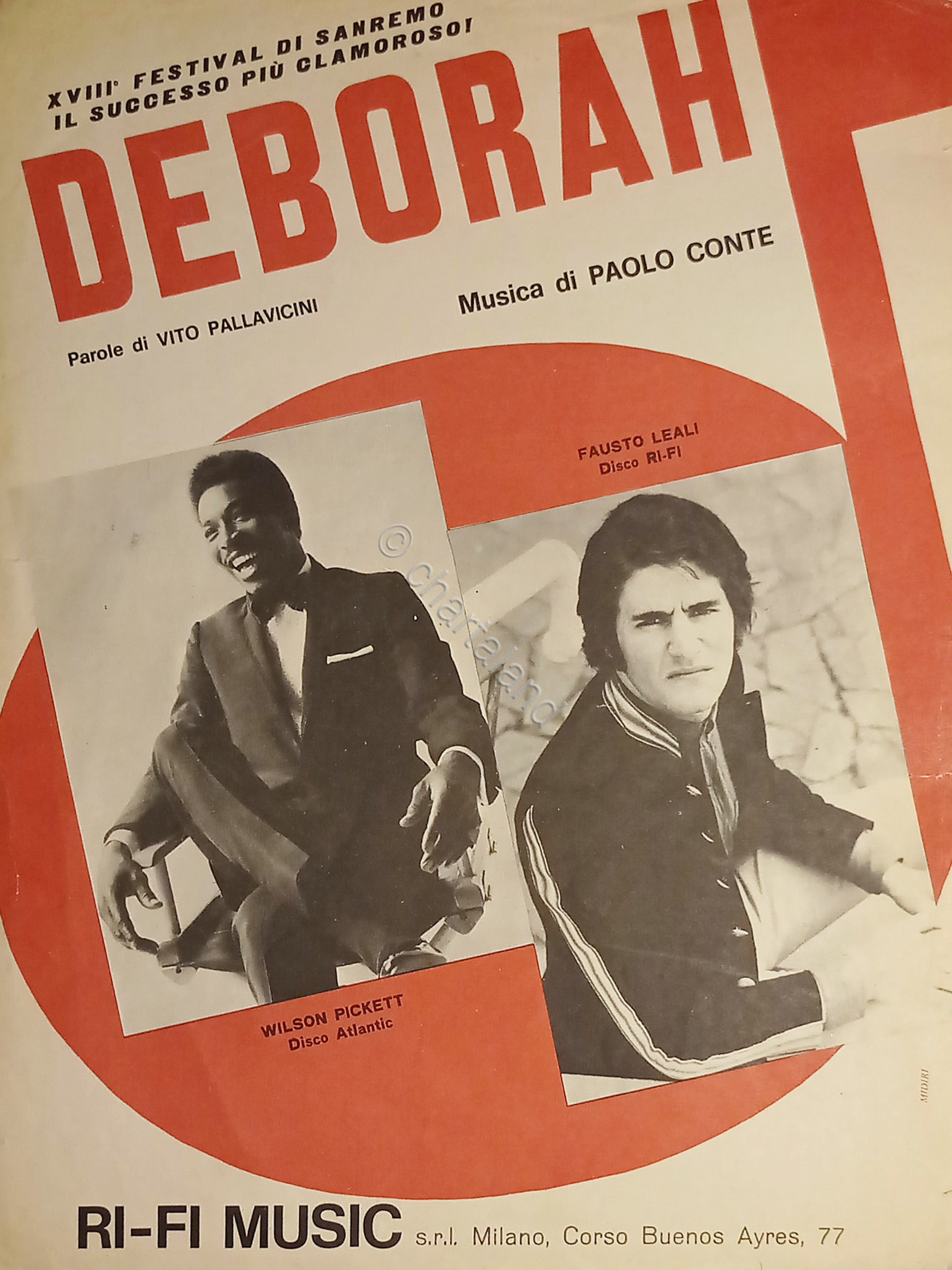 Spartiti - Deborah - Shake di Paolo Conte e Vito …