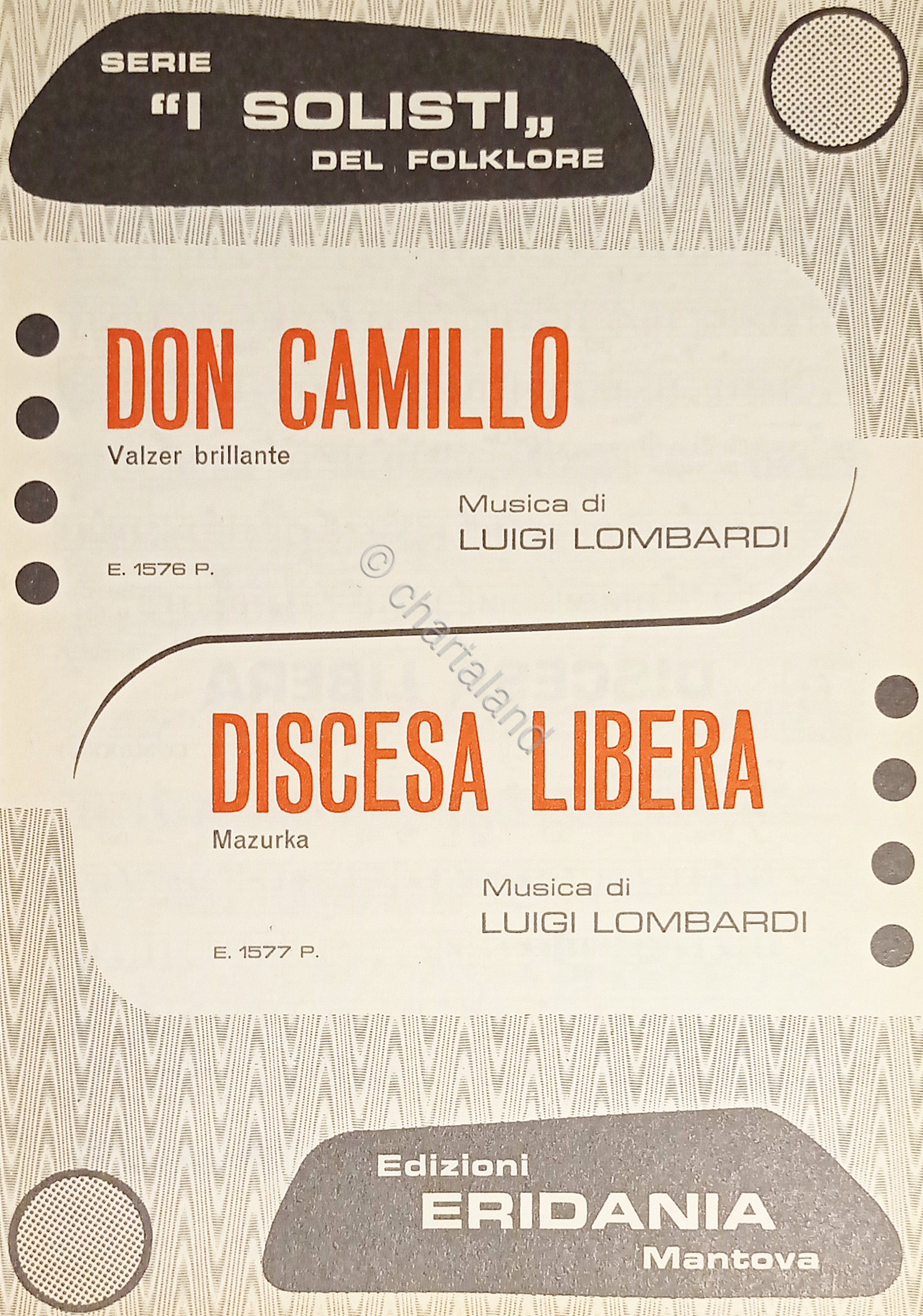 Spartiti - Don Camillo - Discesa Libera di L. Lombardi …