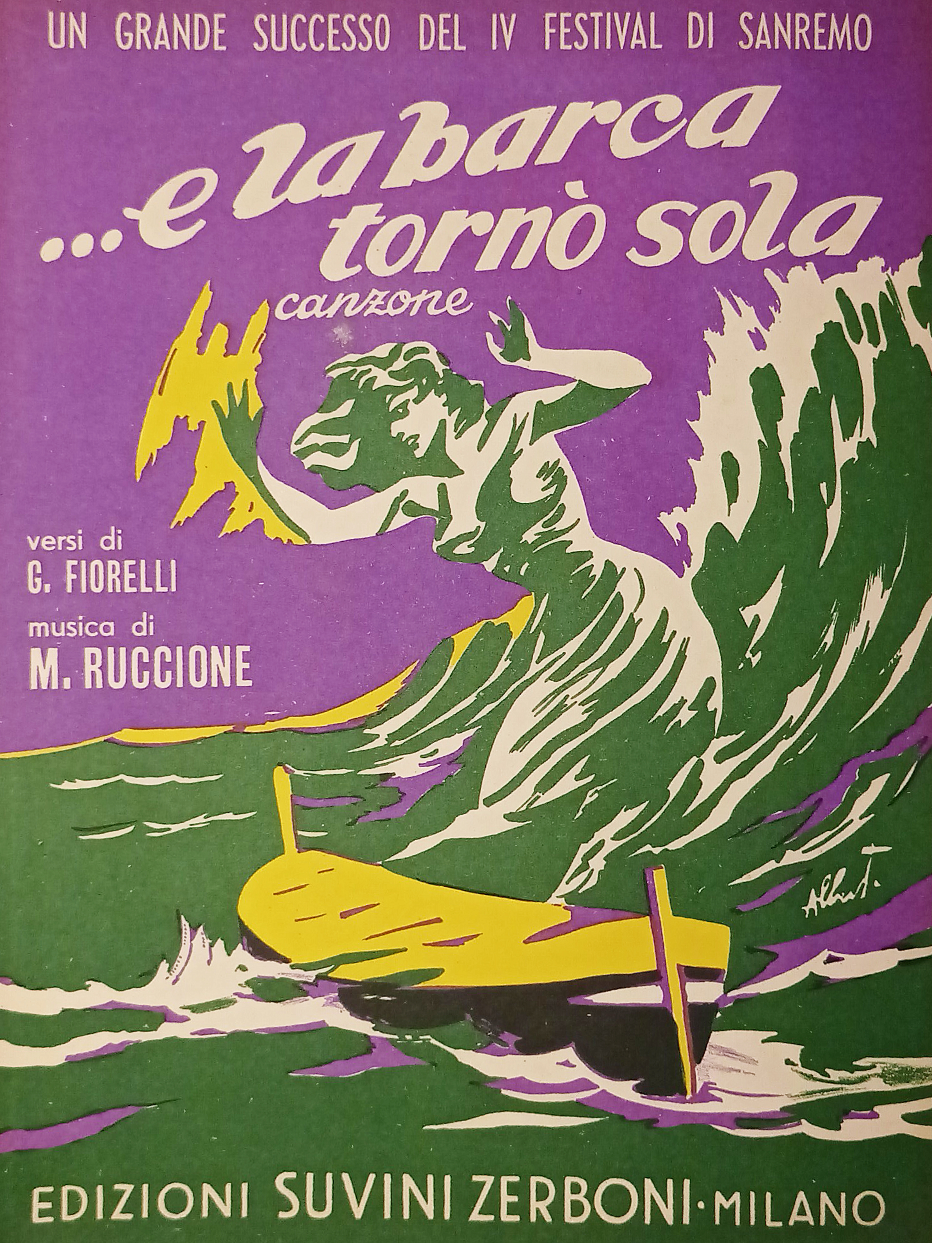 Spartiti - .E la barca tornò sola! - Canzone di …