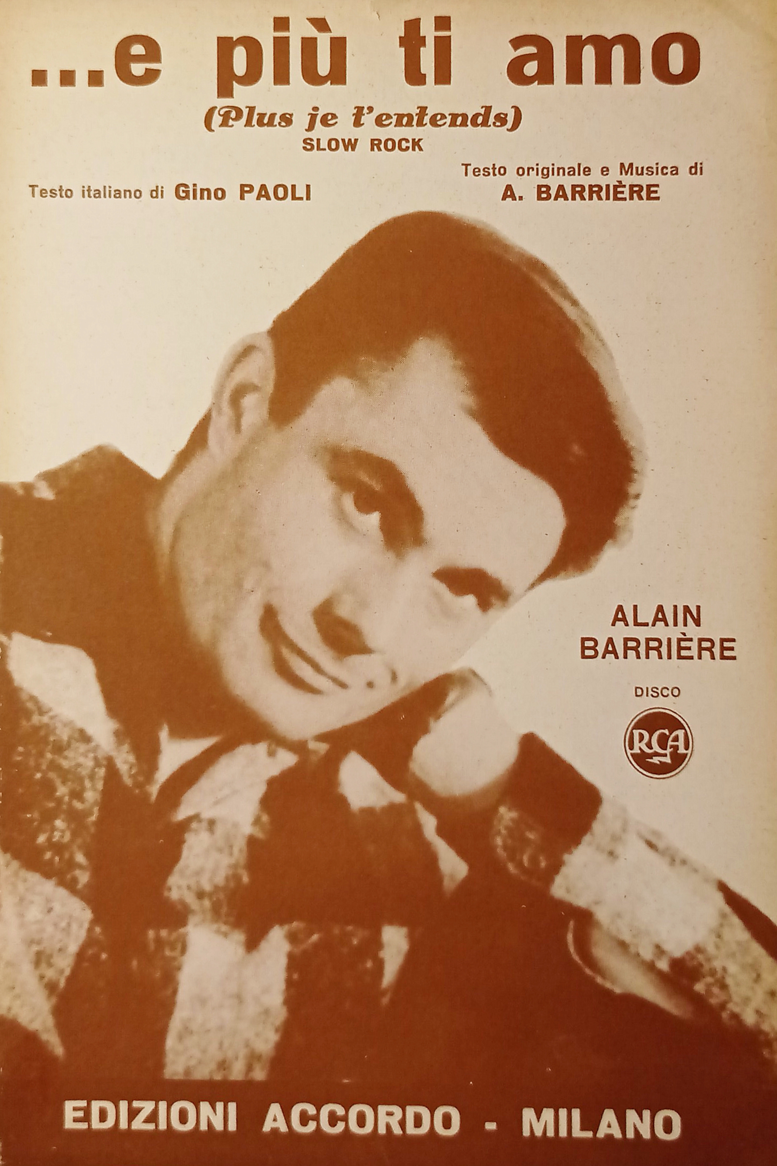 Spartiti - .E più ti amo - Slow Rock di …