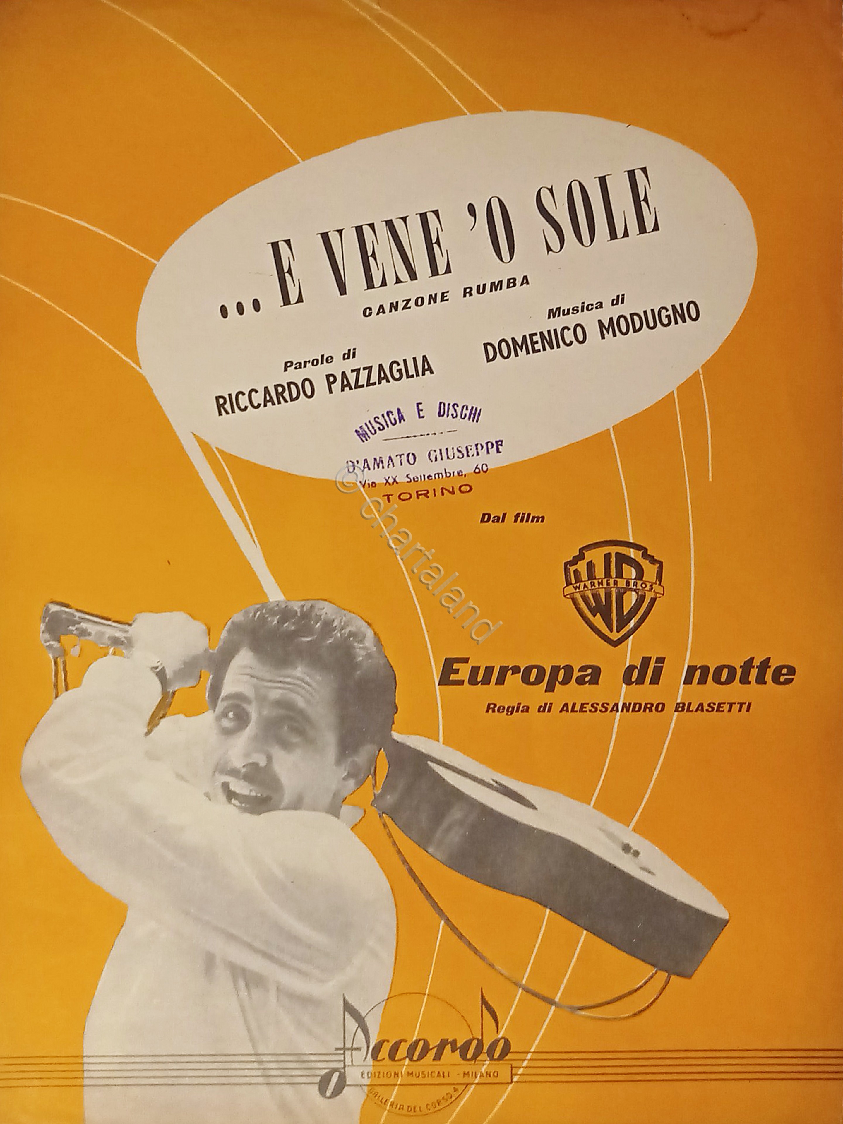 Spartiti - ..E vene 'o sole - Canzone Rumba di …