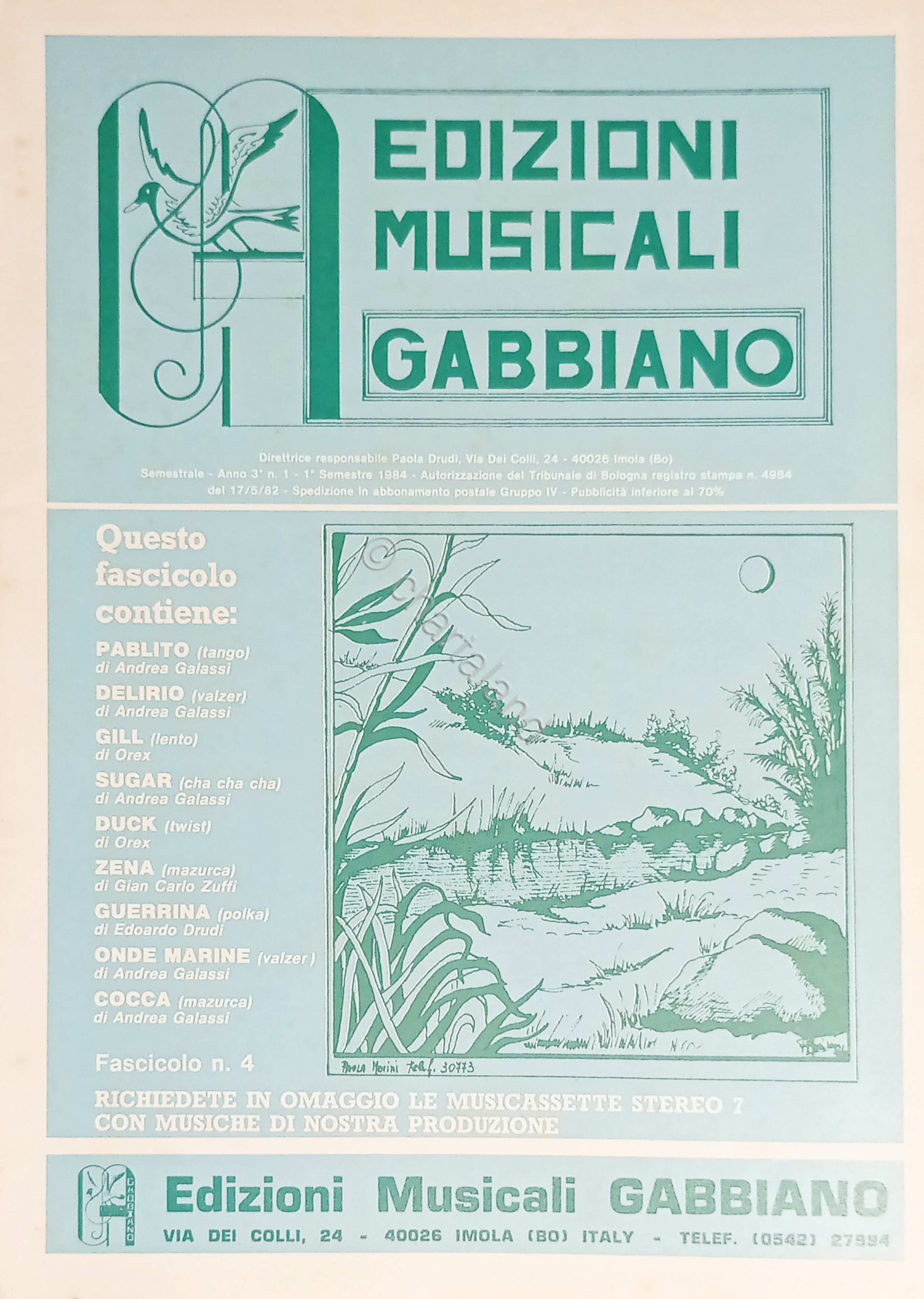 Spartiti - Edizioni Musicali Gabbiano - Raccolta N. 1 - …