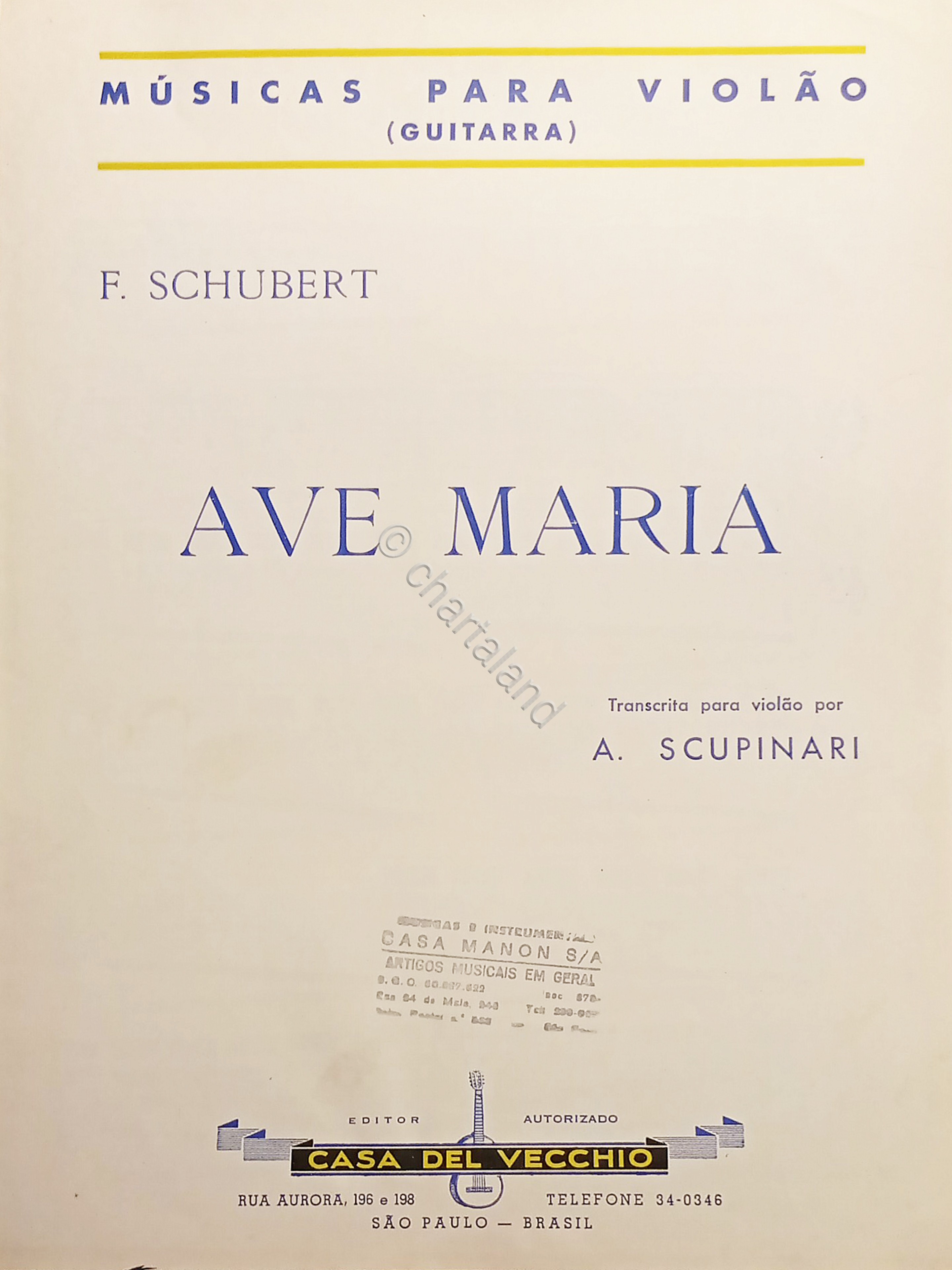 Spartiti - F. Schubert - Ave Maria para violao por …
