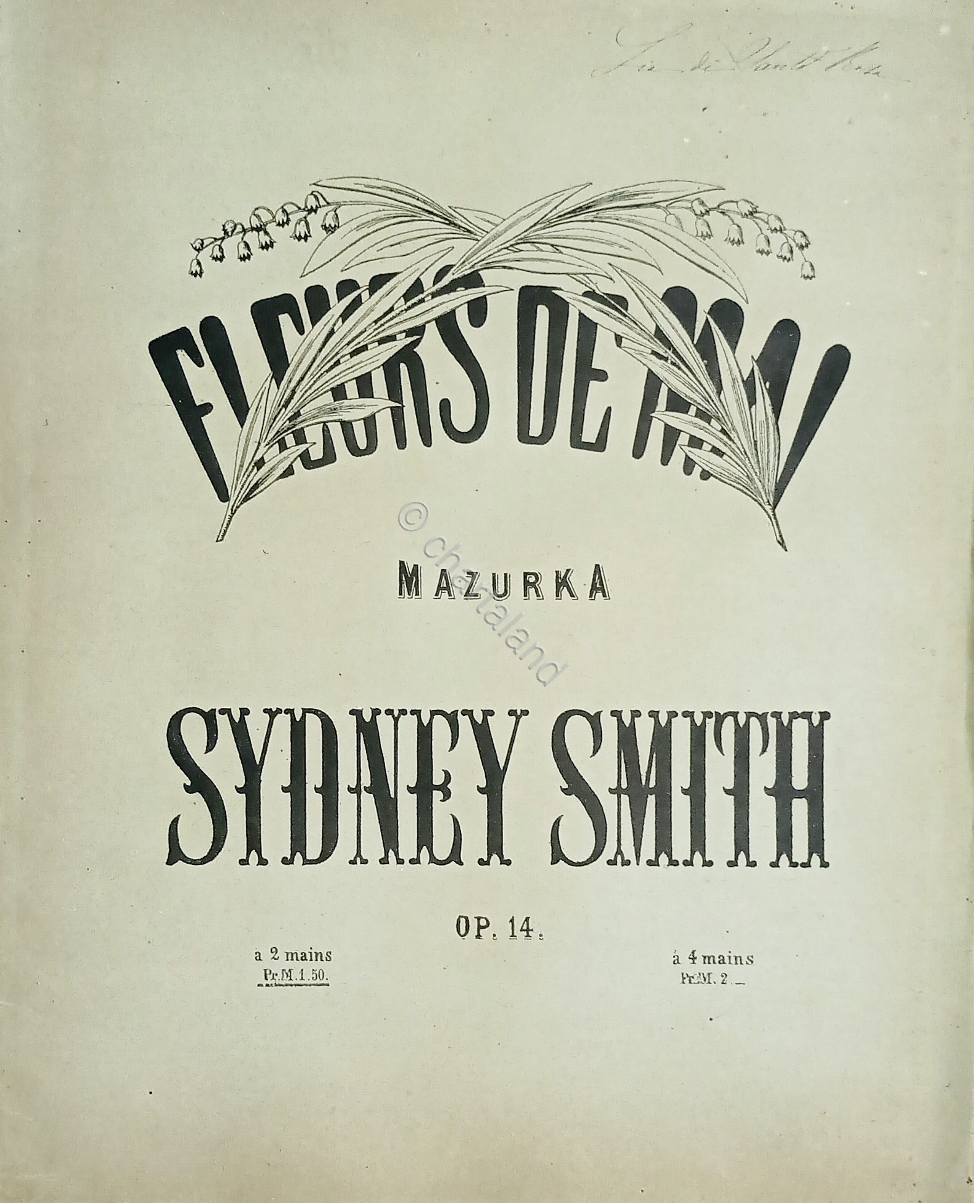 Spartiti - Fleurs De Mai - Mazurka pour le Piano …