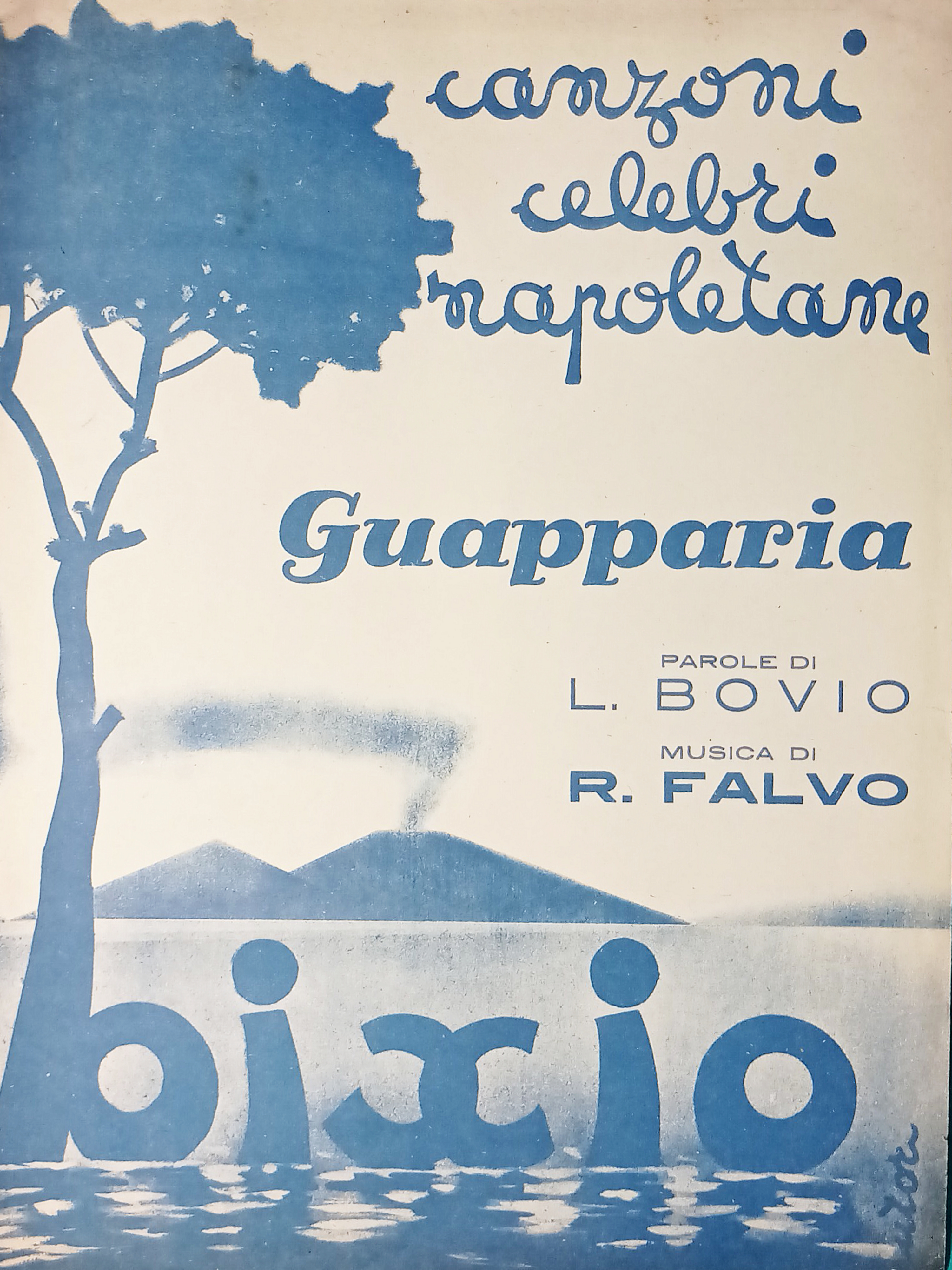 Spartiti - Guapparia - Canzoni celebri napoletane - L. Bovio …