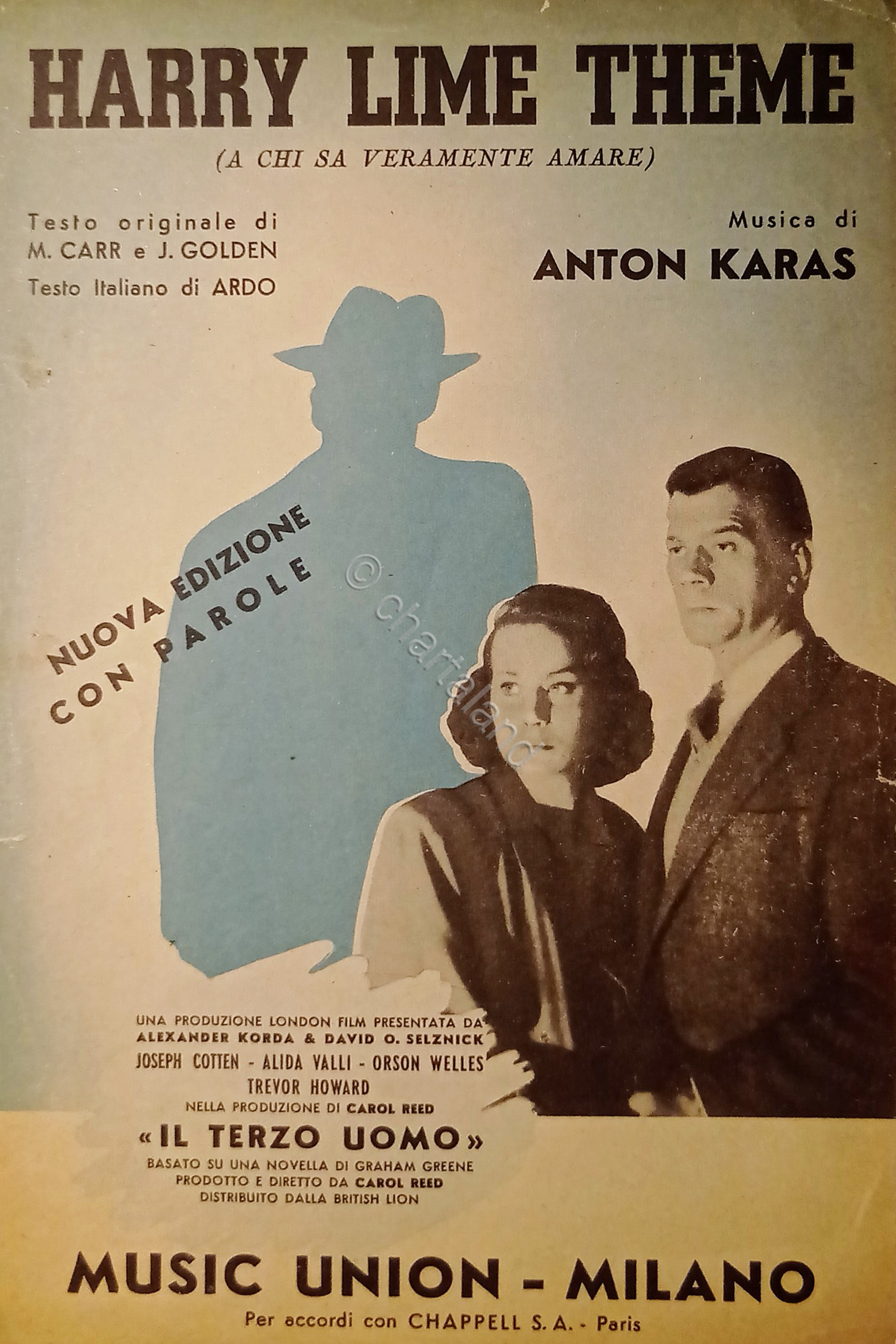 Spartiti - Harry Lime Theme - Il Terzo Uomo - …