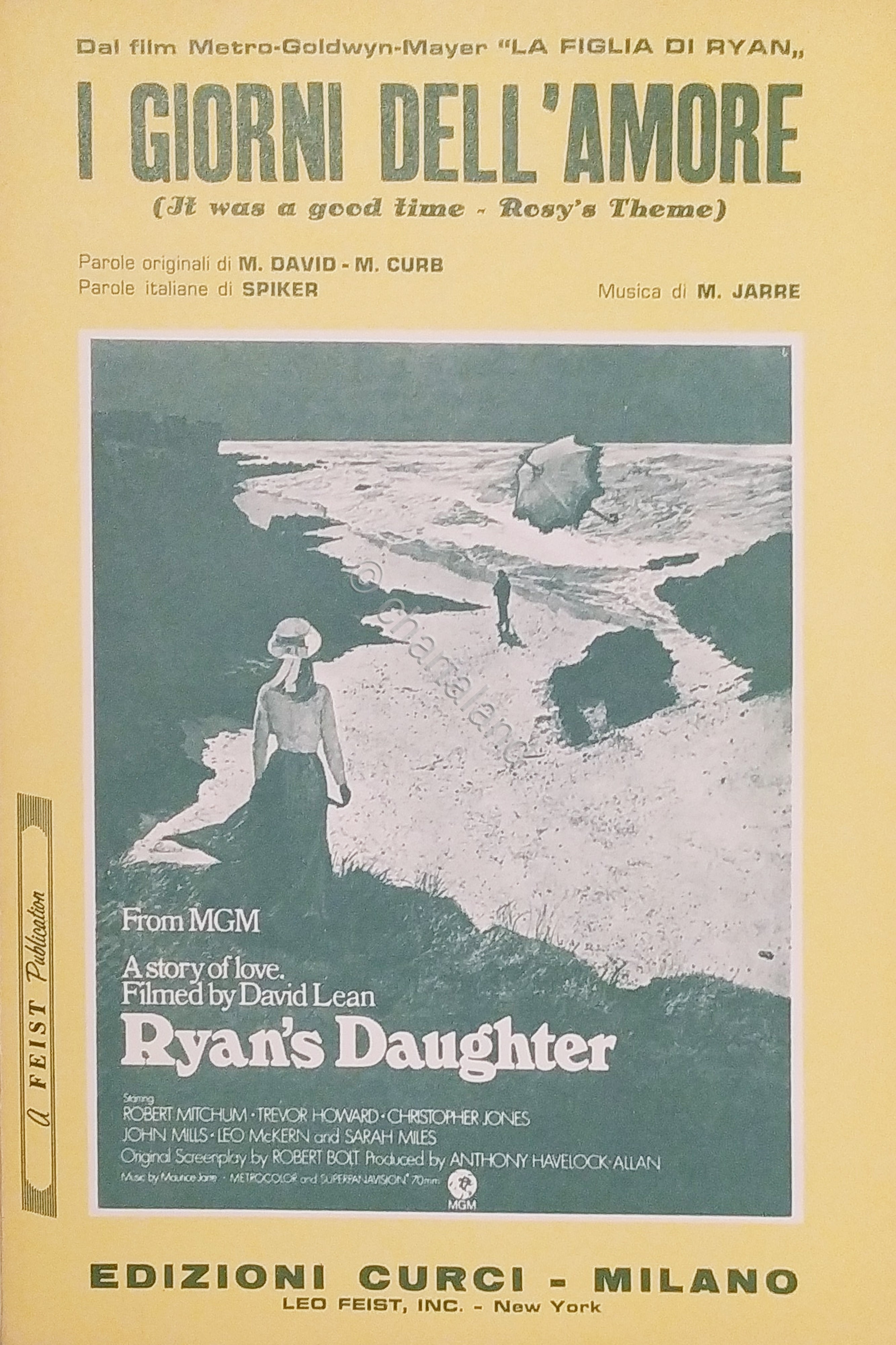 Spartiti - I giorni dell'Amore di M. Jarre - Canto …