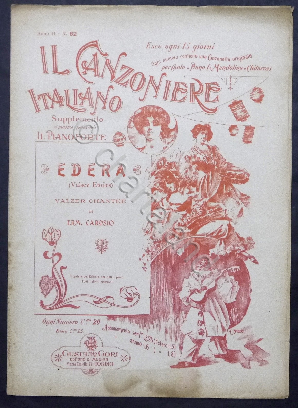 Spartiti - Il Canzoniere Italiano - E. Carosio - Edera …