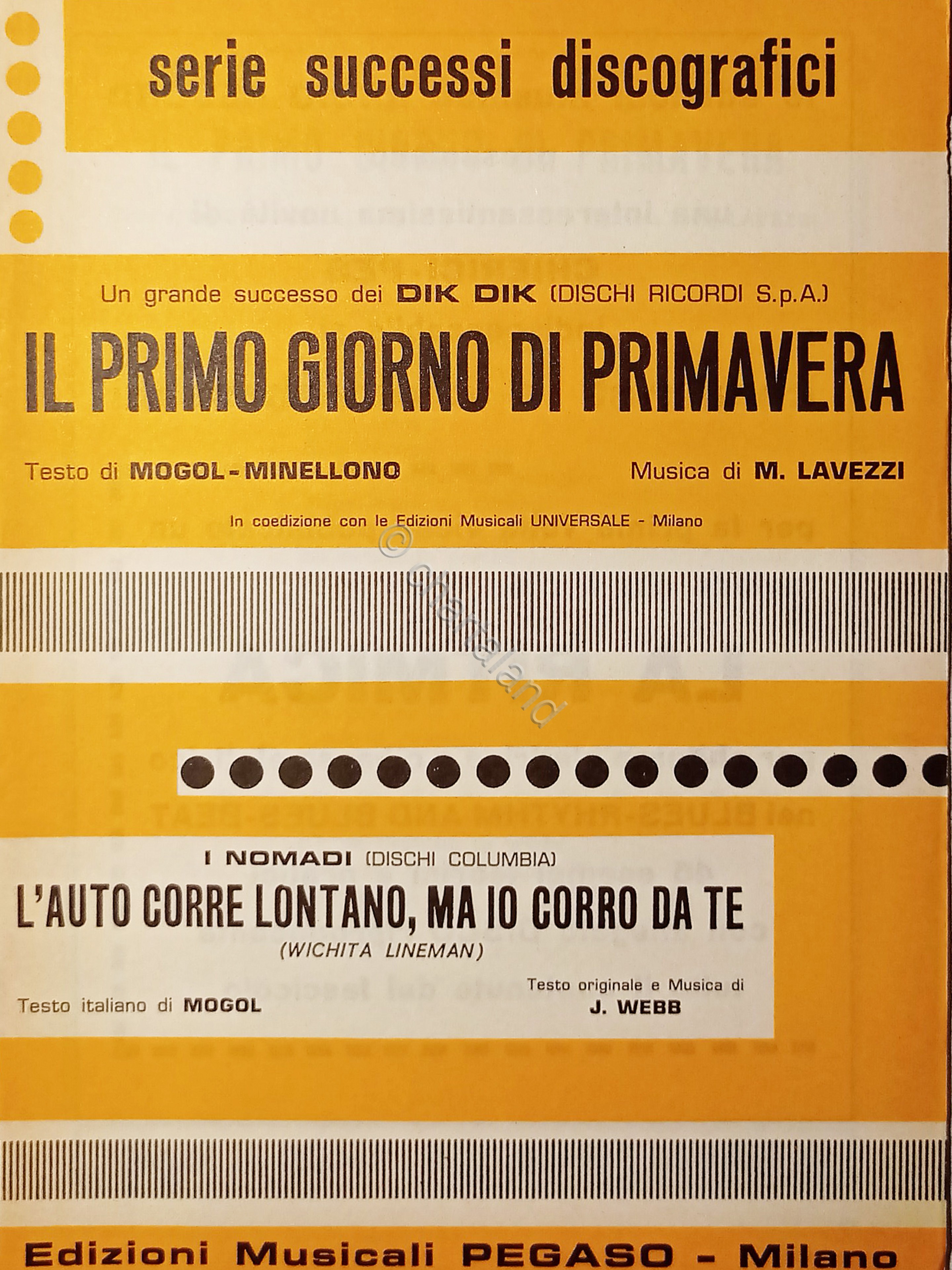 Spartiti - Il primo giorno di primavera - L'Auto corre …