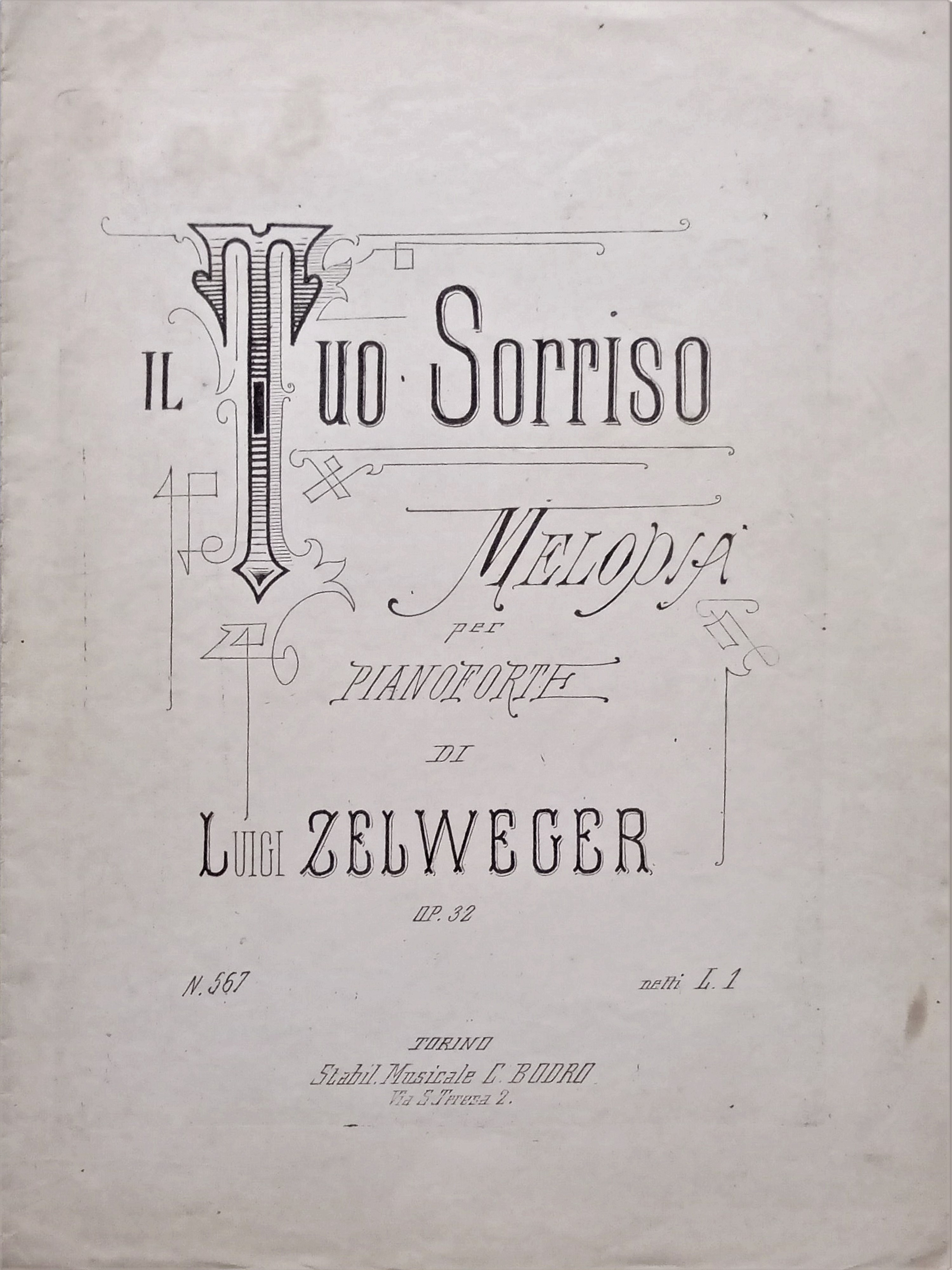 Spartiti - Il tuo Sorriso - Melodia per Pianoforte di …