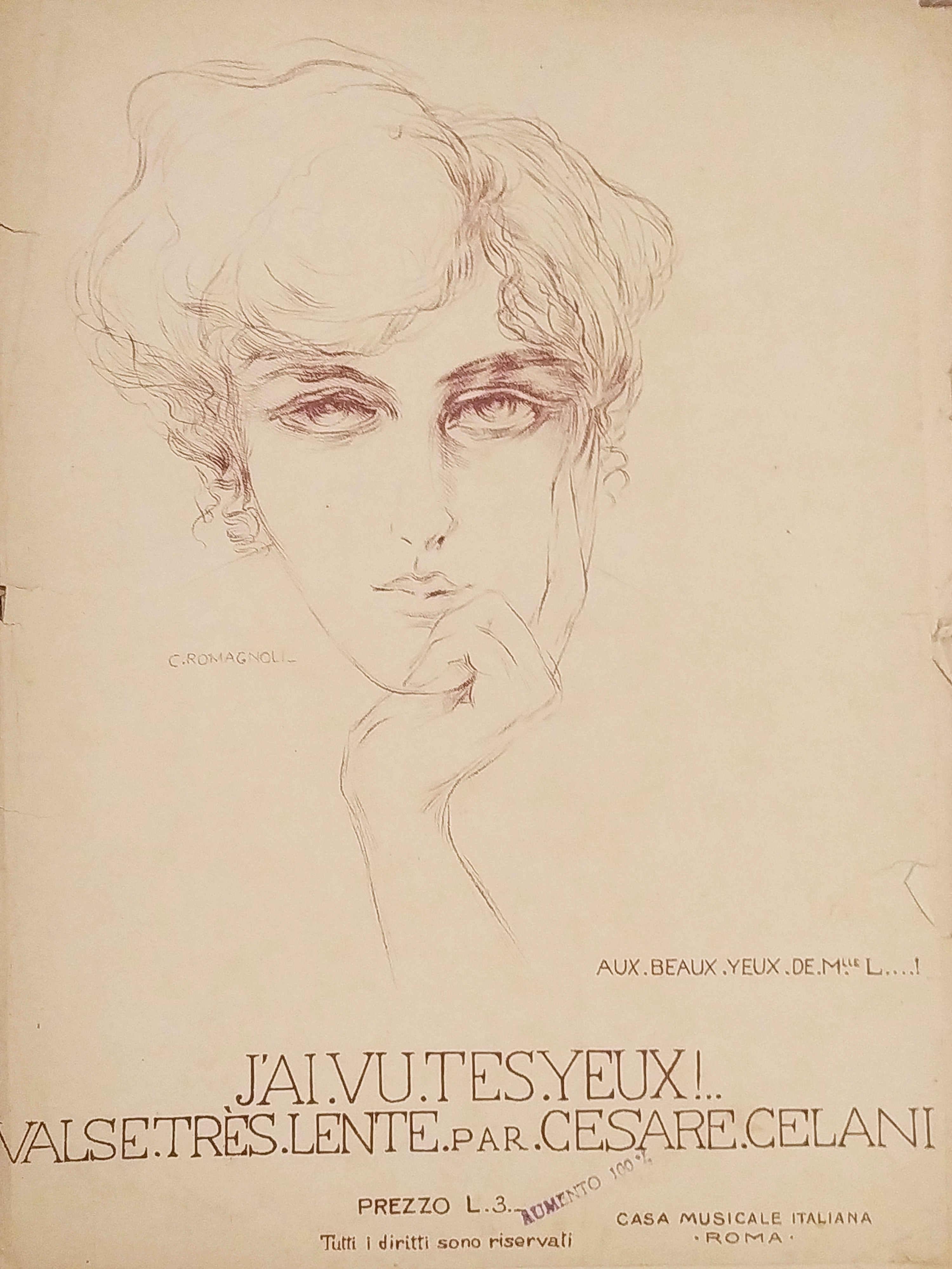 Spartiti - J'ai vu tes yeux! - Valse Très Lente …