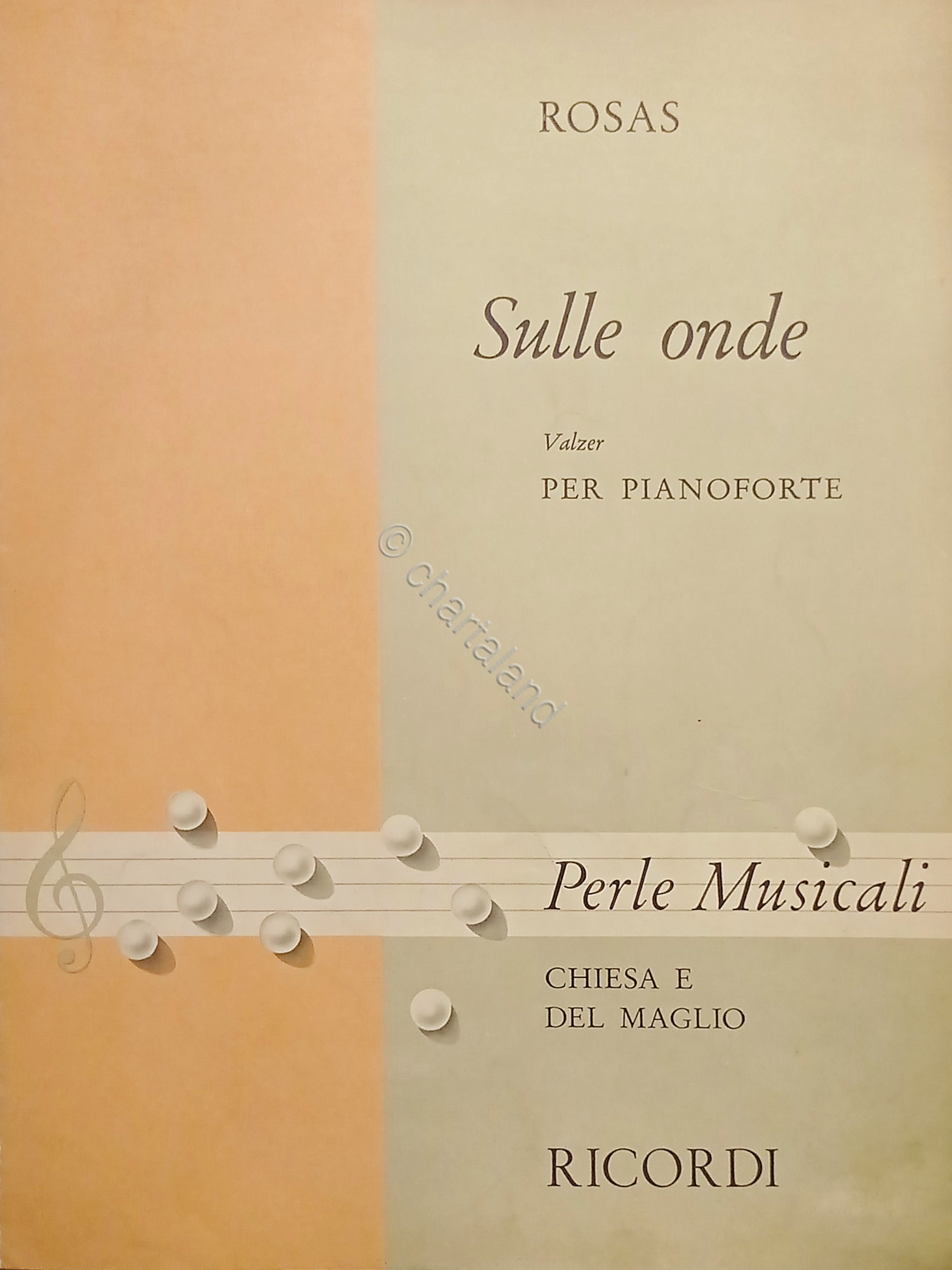 Spartiti - J. Rosas - Sulle Onde - Valzer per …