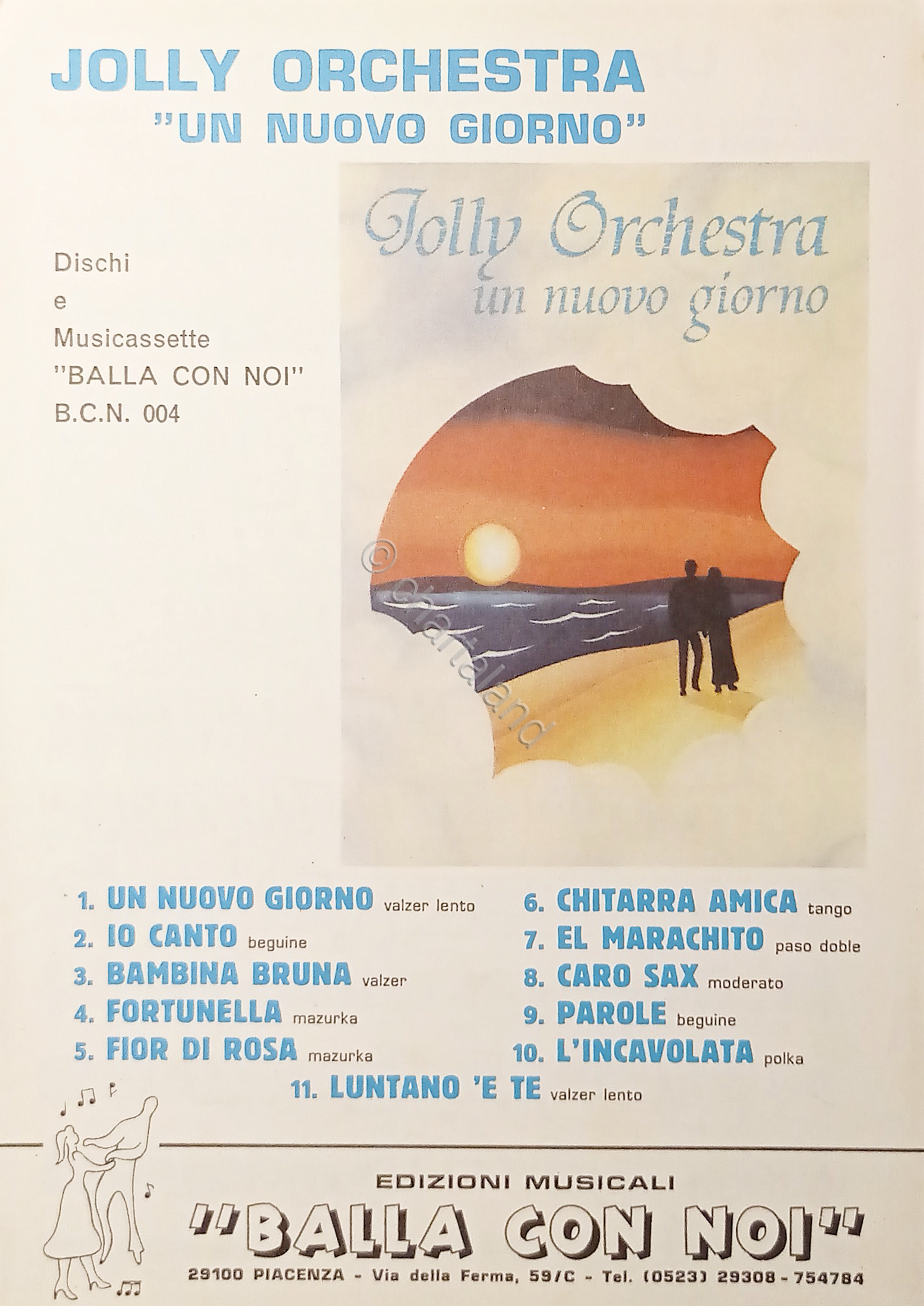 Spartiti - Jolly Orchestra - Raccolta Un Nuovo Giorno - …